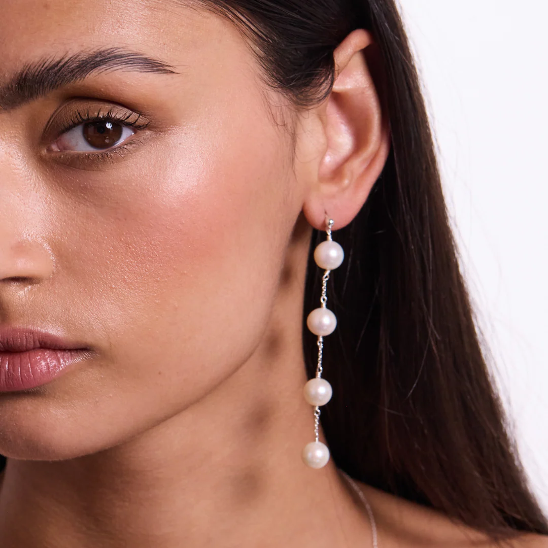 Alba Earrings - Silver - Image 3