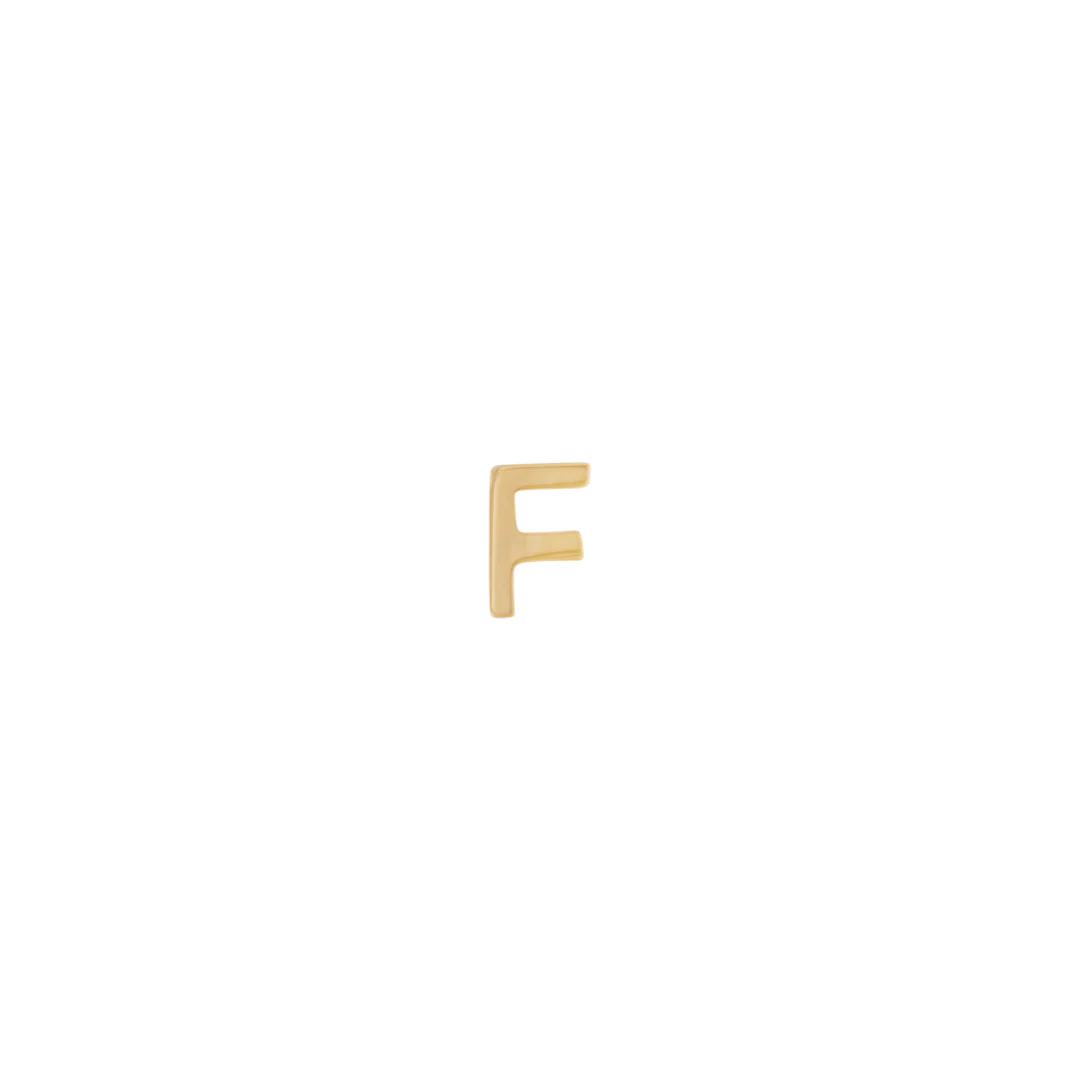 Letter Slider Charm - Solid Gold - Image 11
