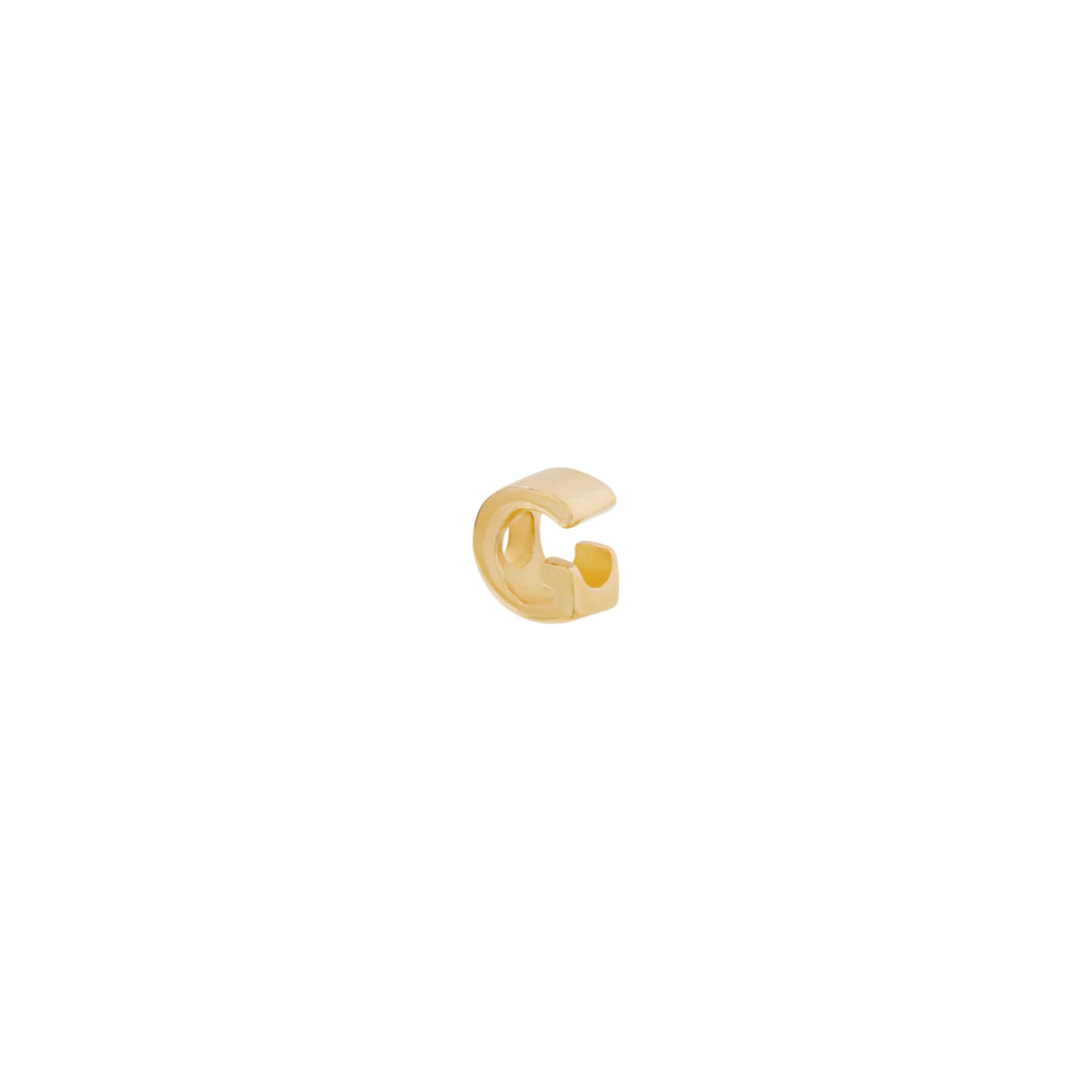 Letter Slider Charm - Solid Gold - Image 12