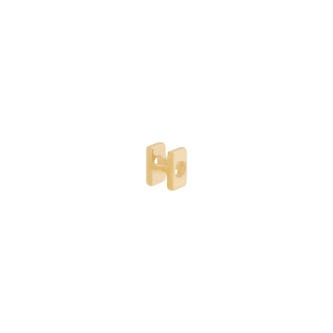 Letter Slider Charm - Solid Gold - Image 13