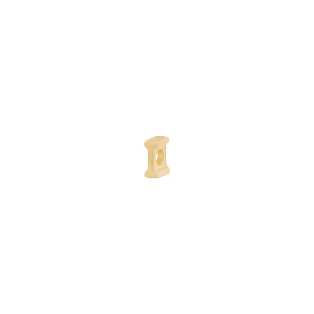 Letter Slider Charm - Solid Gold - Image 14