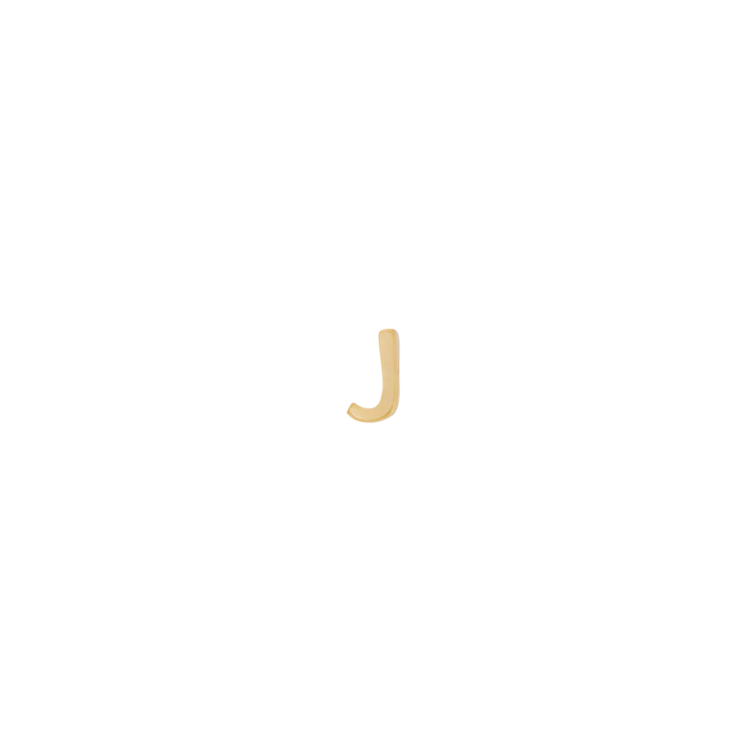 Letter Slider Charm - Solid Gold - Image 17