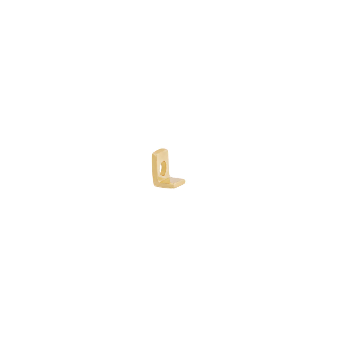 Letter Slider Charm - Solid Gold - Image 19