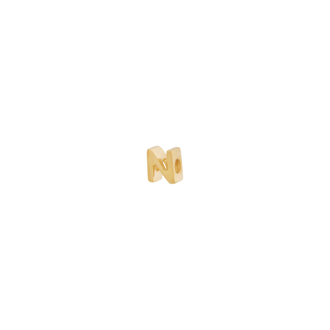 Letter Slider Charm - Solid Gold - Image 23