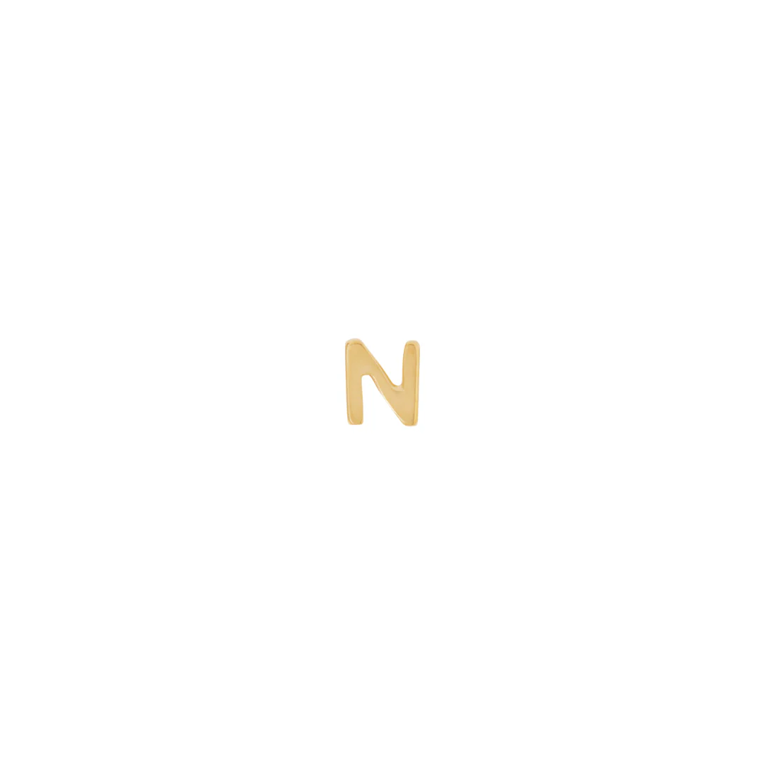 Letter Slider Charm - Solid Gold - Image 24