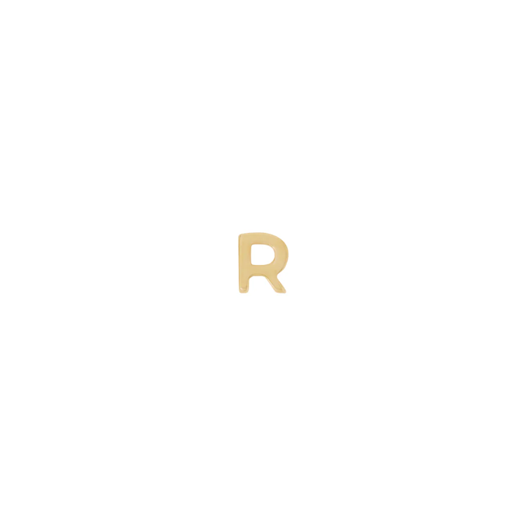 Letter Slider Charm - Solid Gold - Image 29