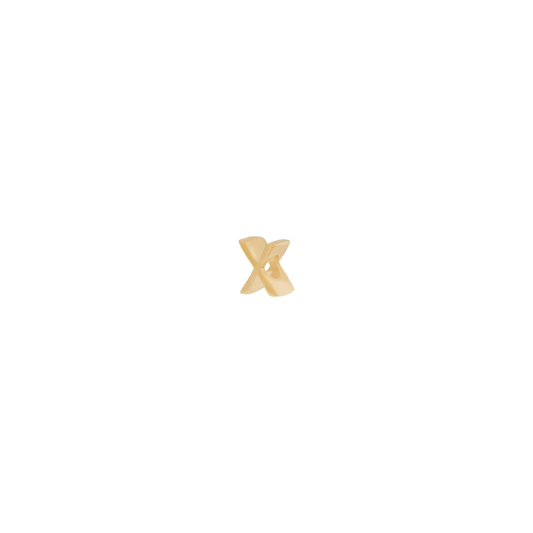 Letter Slider Charm - Solid Gold - Image 35
