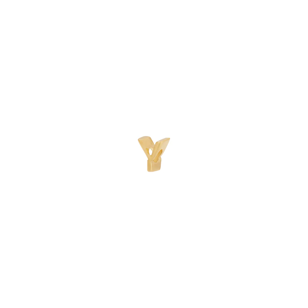 Letter Slider Charm - Solid Gold - Image 36