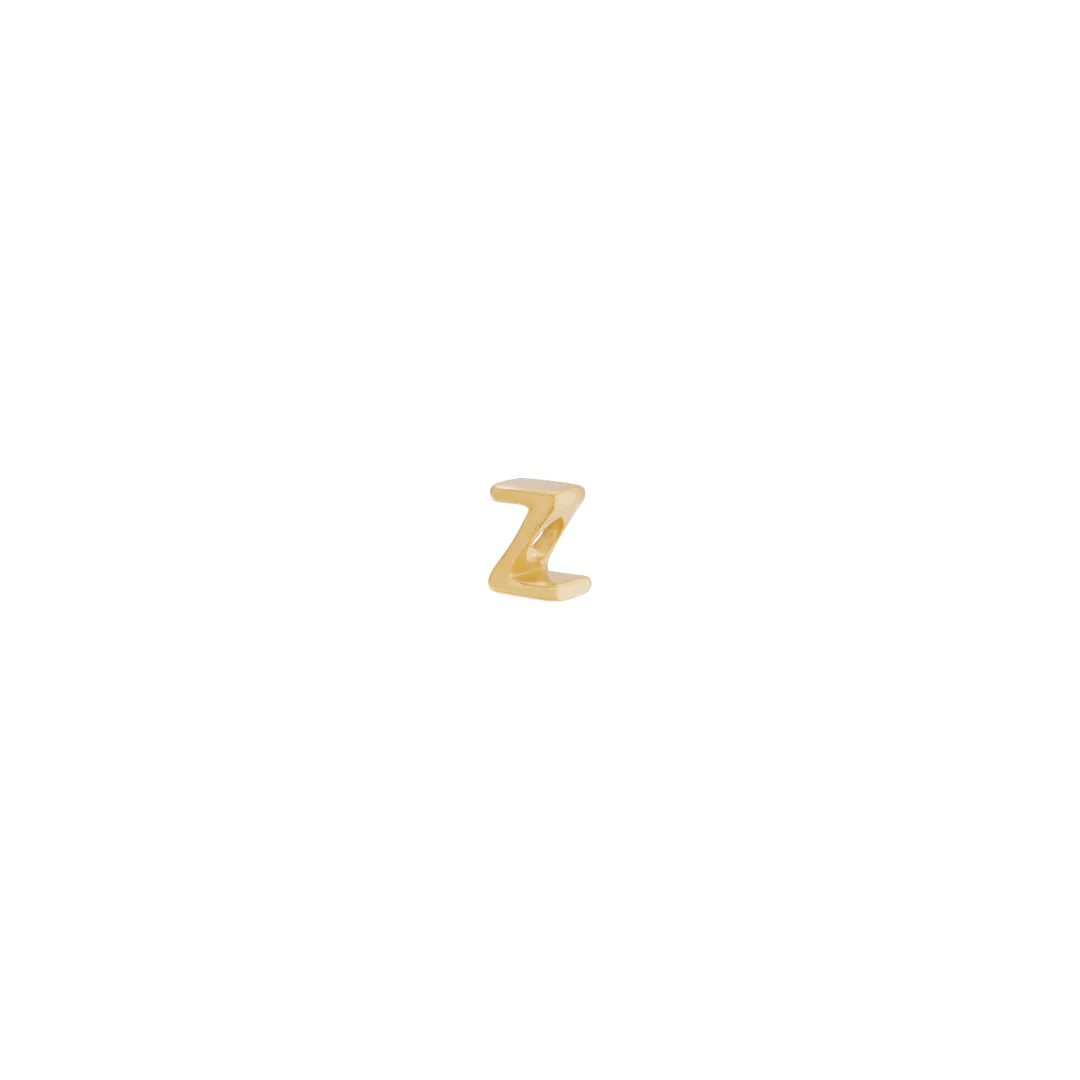 Letter Slider Charm - Solid Gold - Image 37