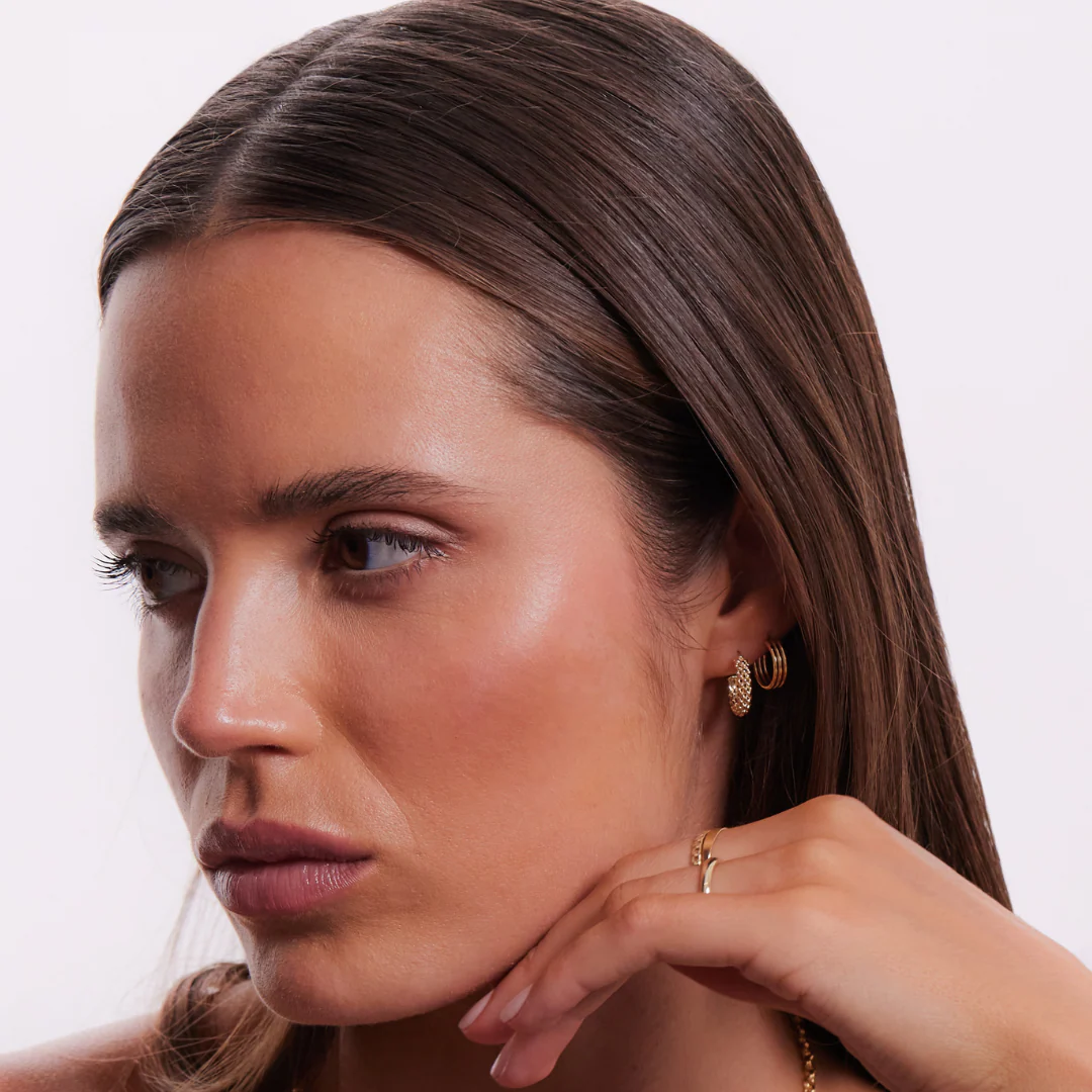 Aria Earrings - Gold - Image 3