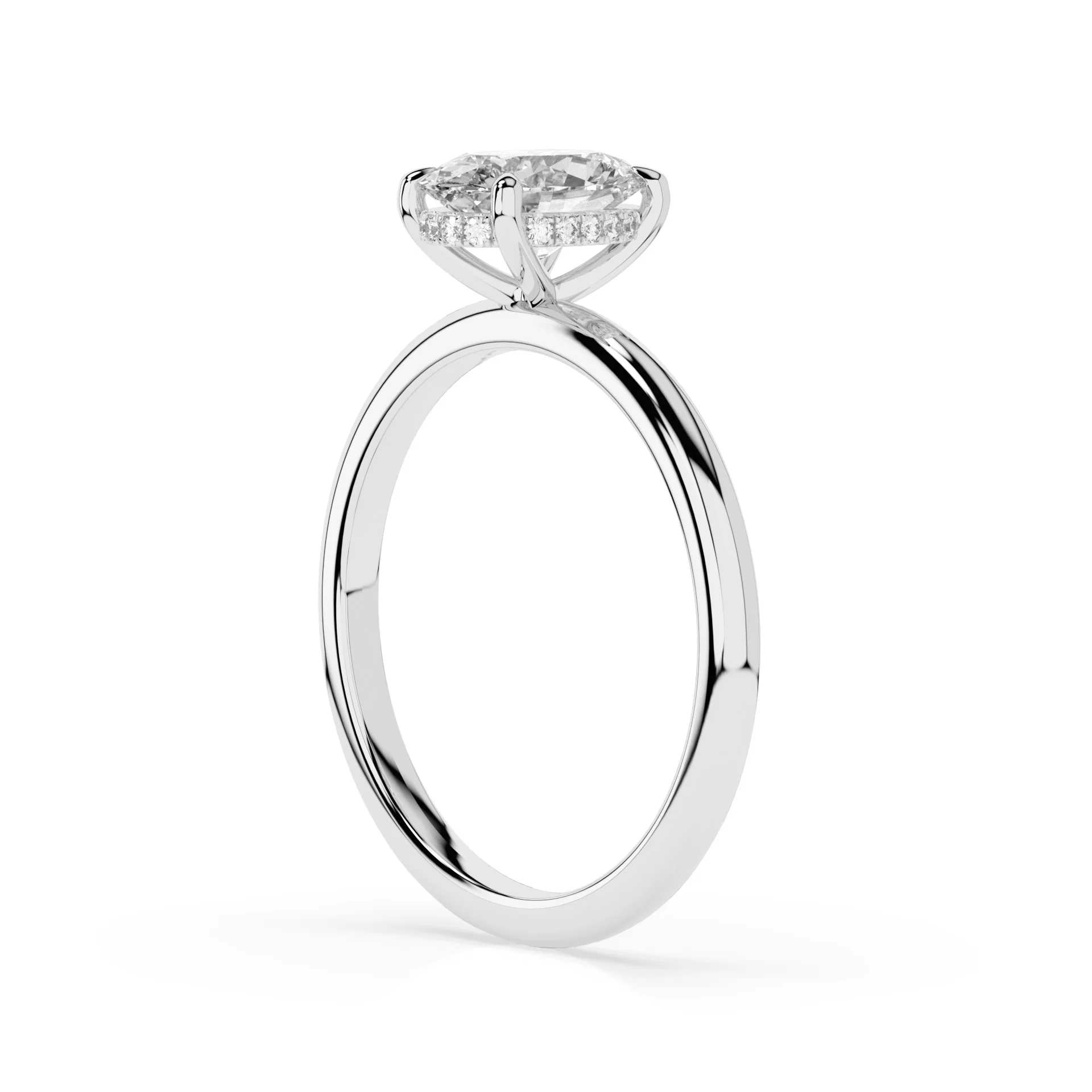 Ava Engagement Ring - White Gold - Image 2