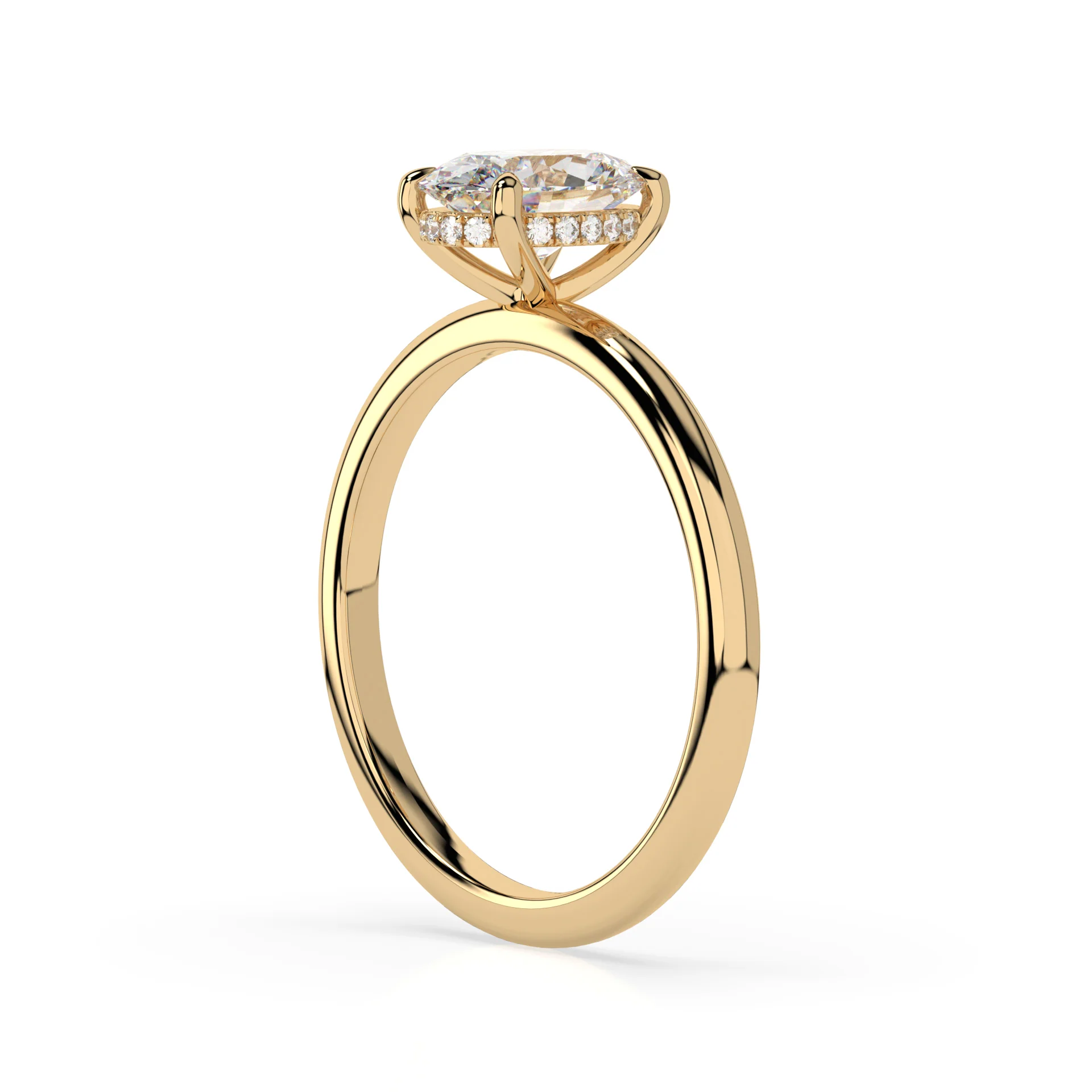 Ava Engagement Ring - Yellow Gold - Image 4