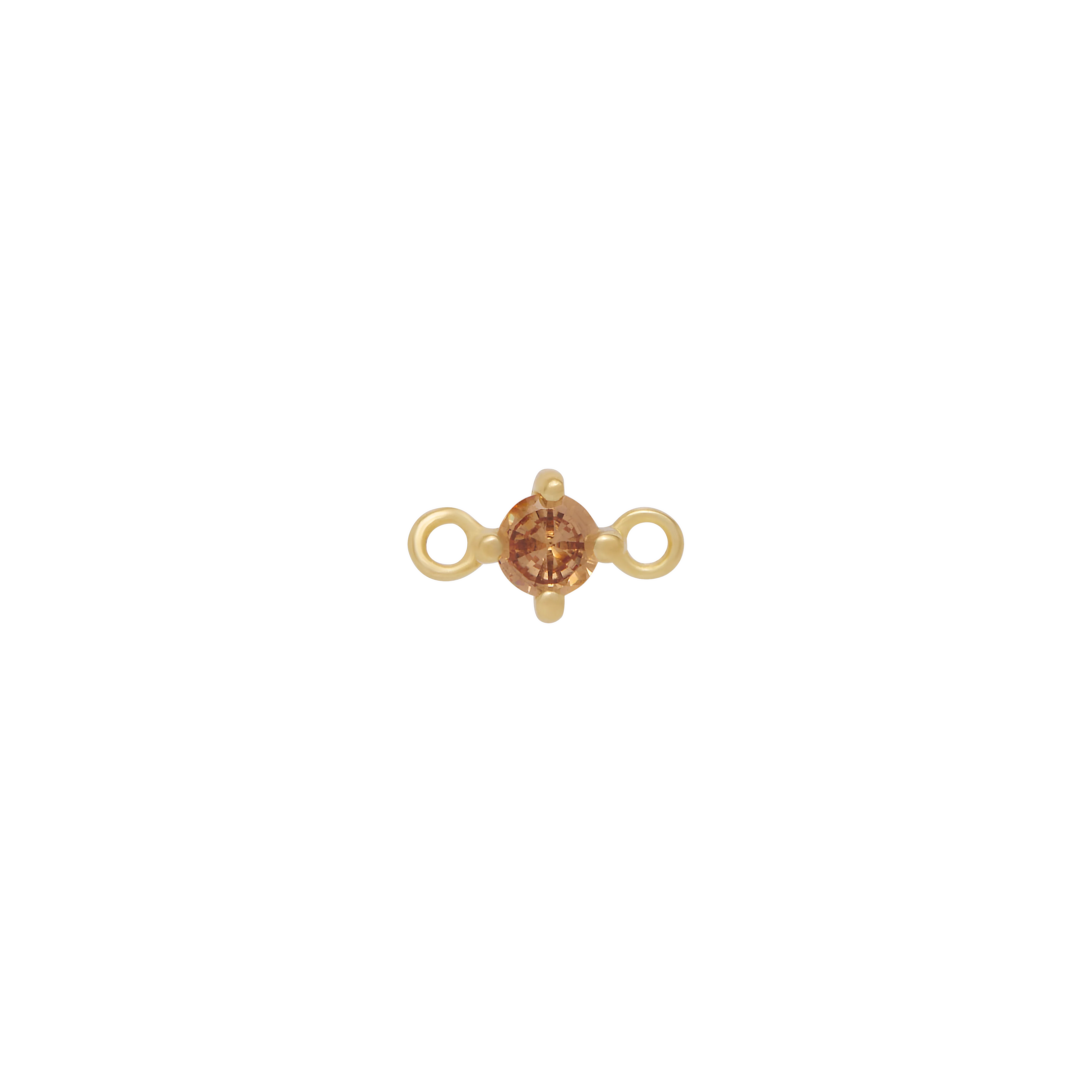 Fixed Birthstone Charm - Gold - Image 11
