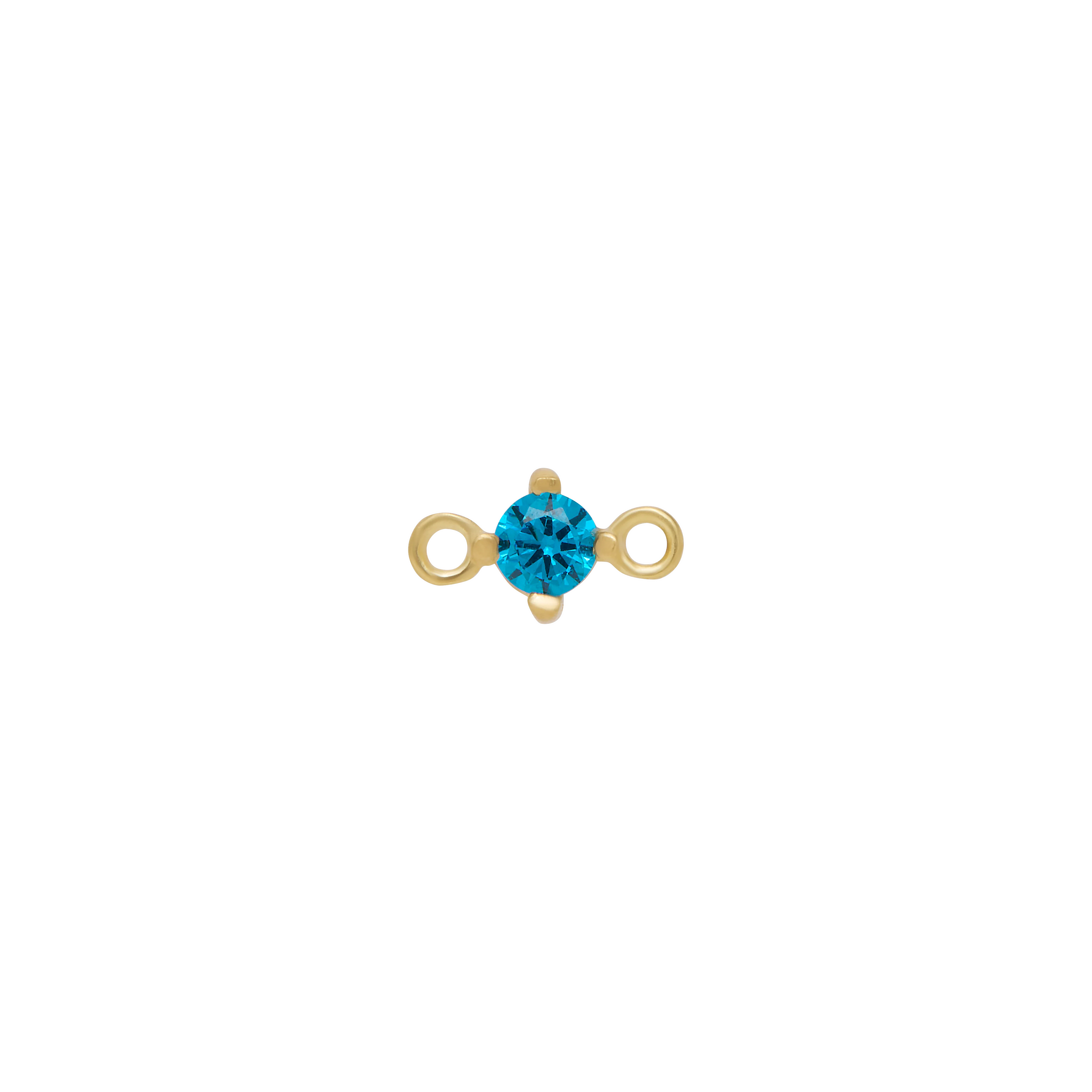 Fixed Birthstone Charm - Gold - Image 12