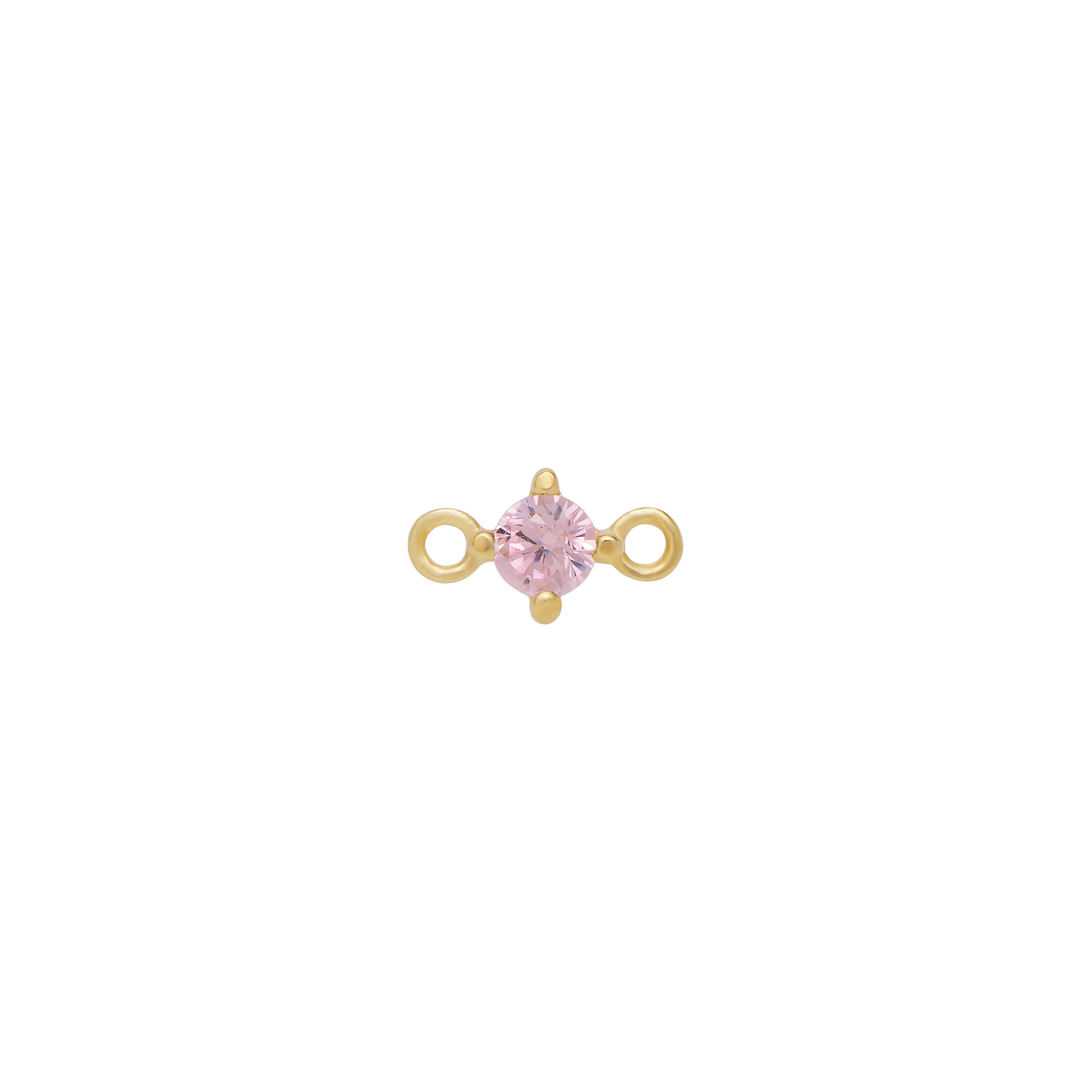 Fixed Birthstone Charm - Gold - Image 7