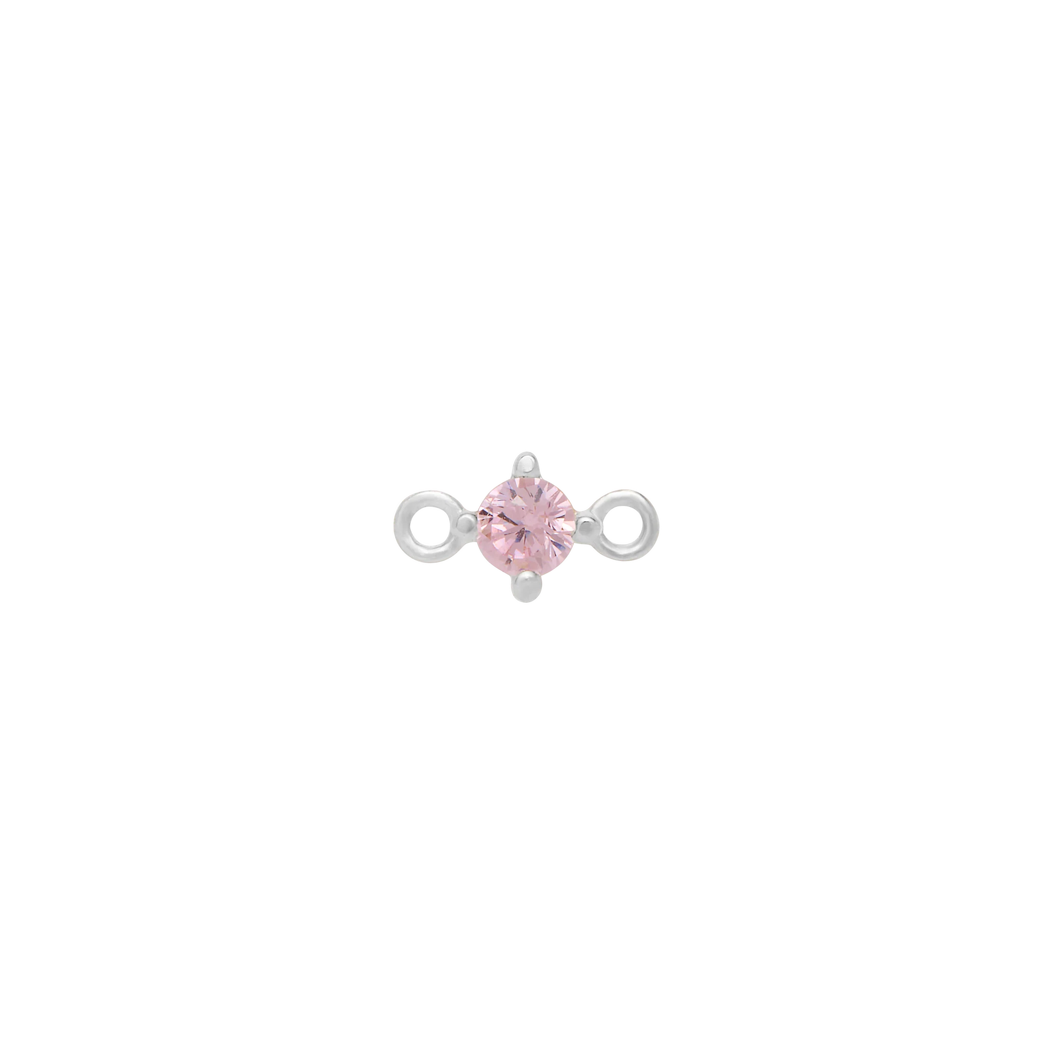 Fixed Birthstone Charm - Silver - Image 7