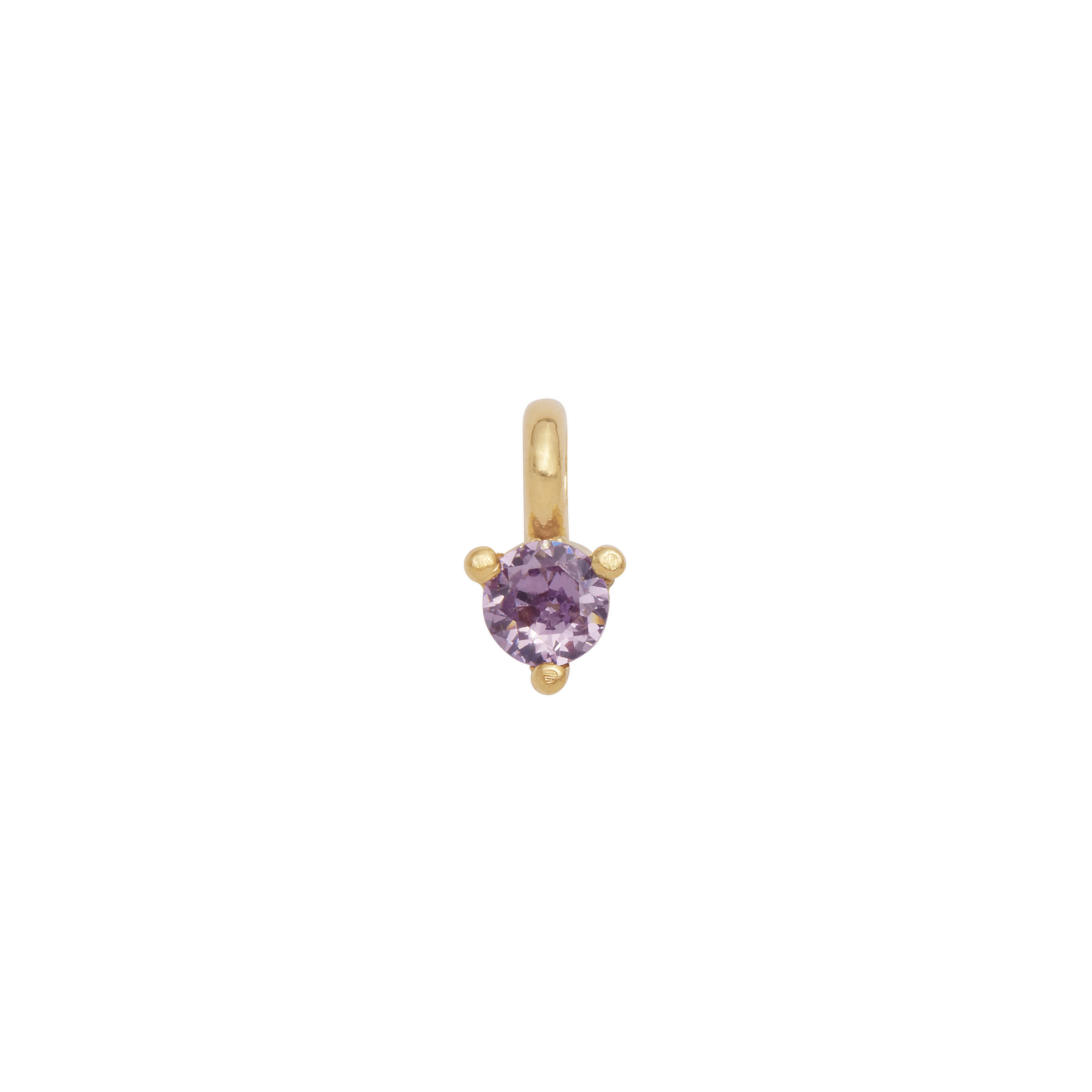 Birthstone Hanging Charm - Gold - Image 2
