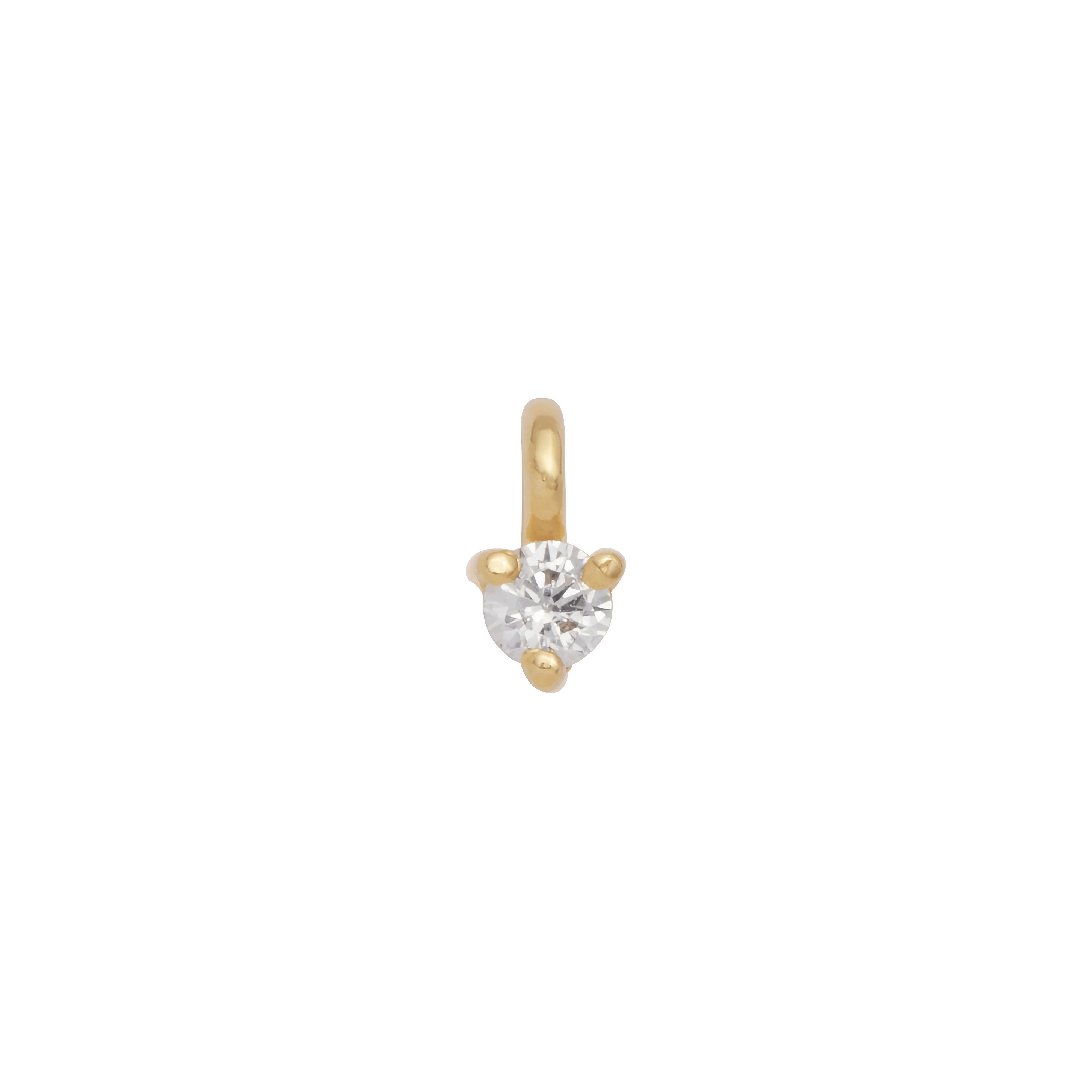 Birthstone Hanging Charm - Gold - Image 4