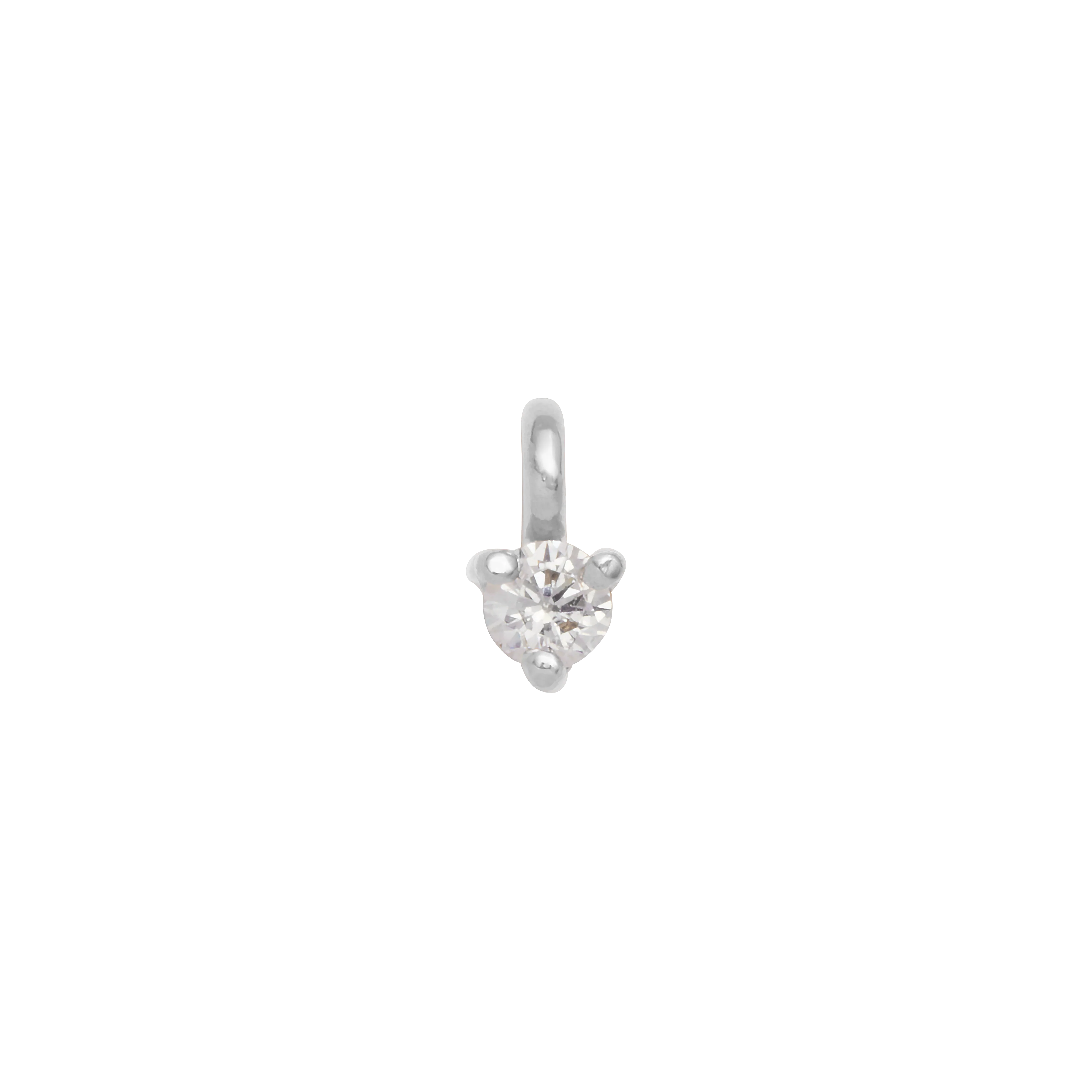 Birthstone Hanging Charm - Silver - Image 3