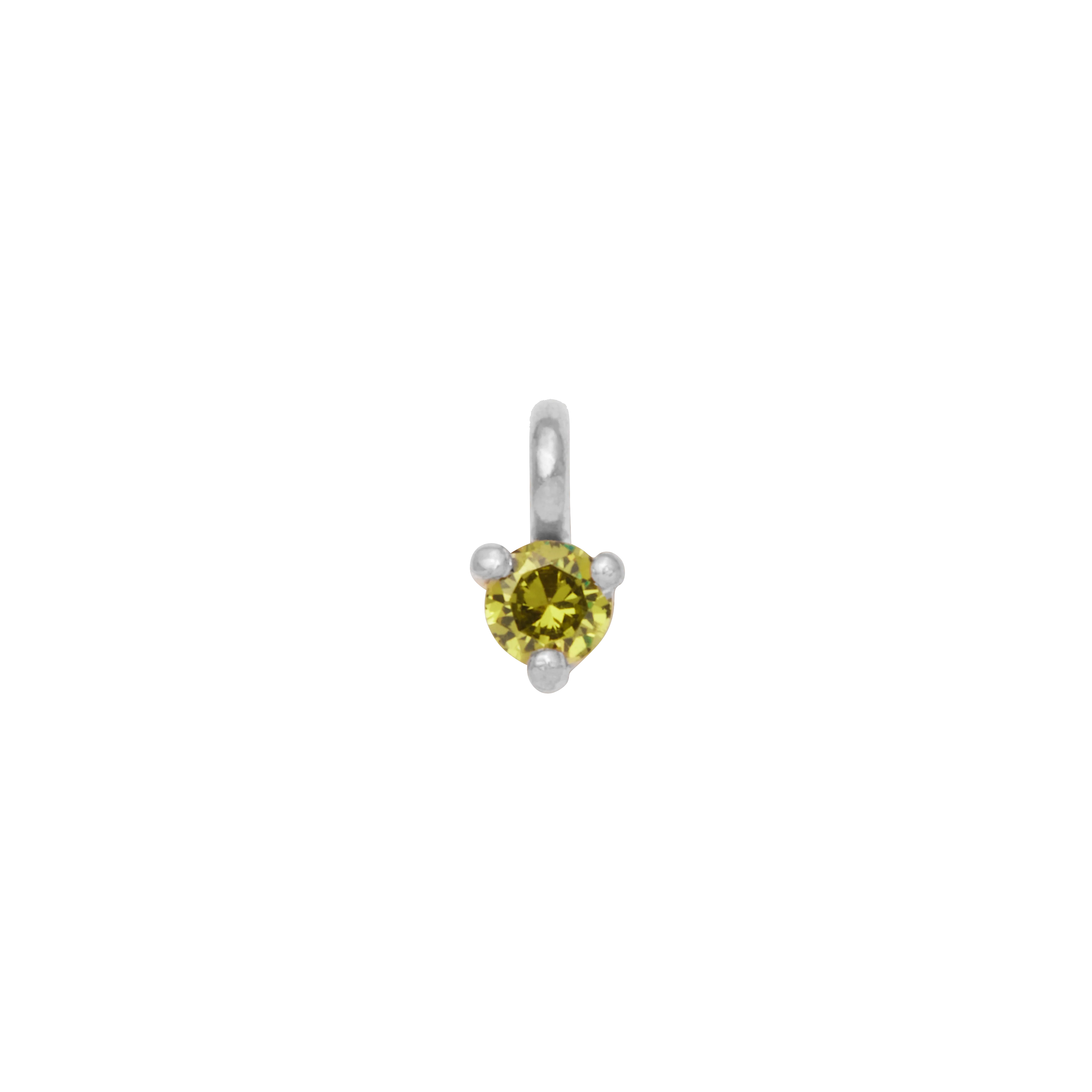 Birthstone Hanging Charm - Silver - Image 7