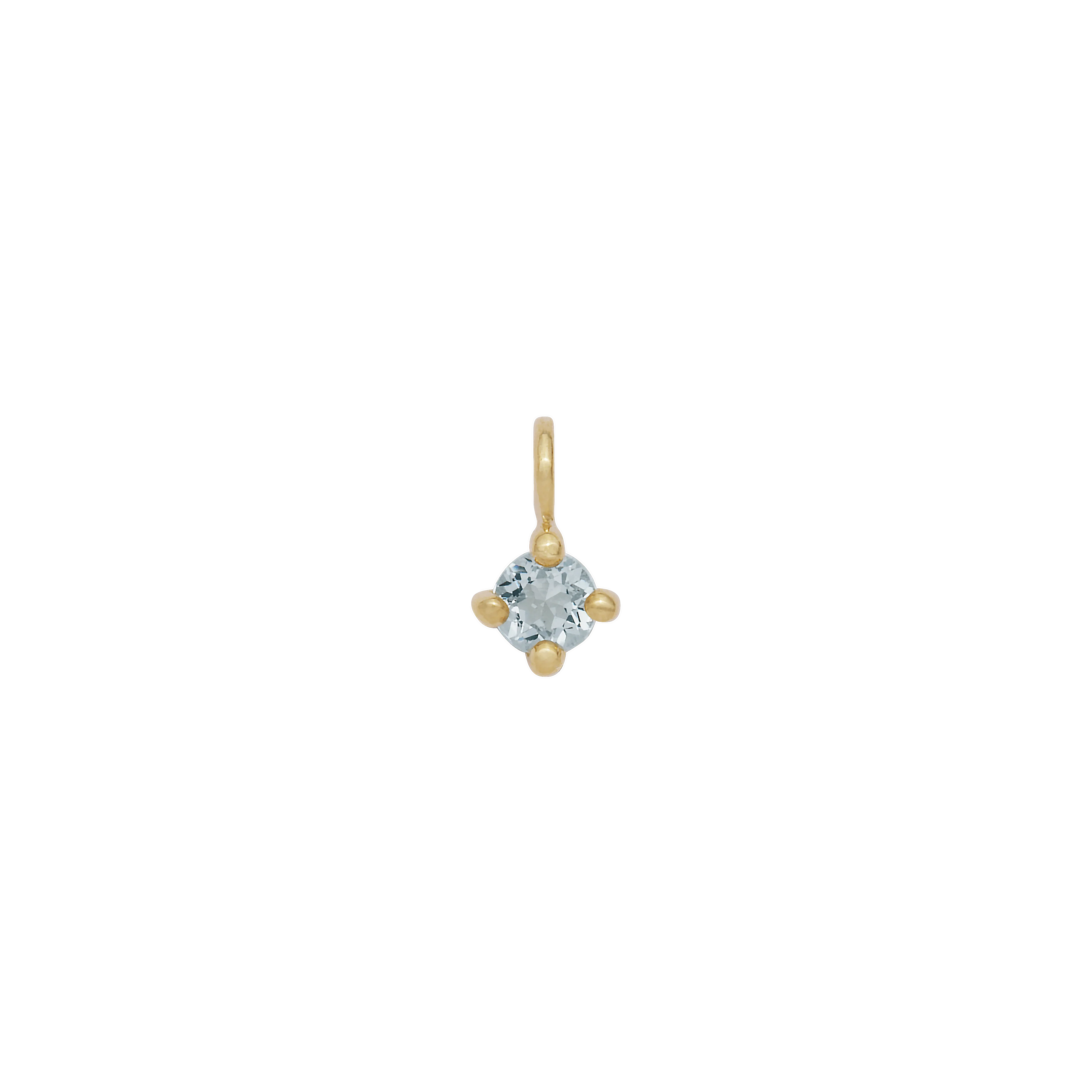 Birthstone Hanging Charm - Solid Gold - Image 3