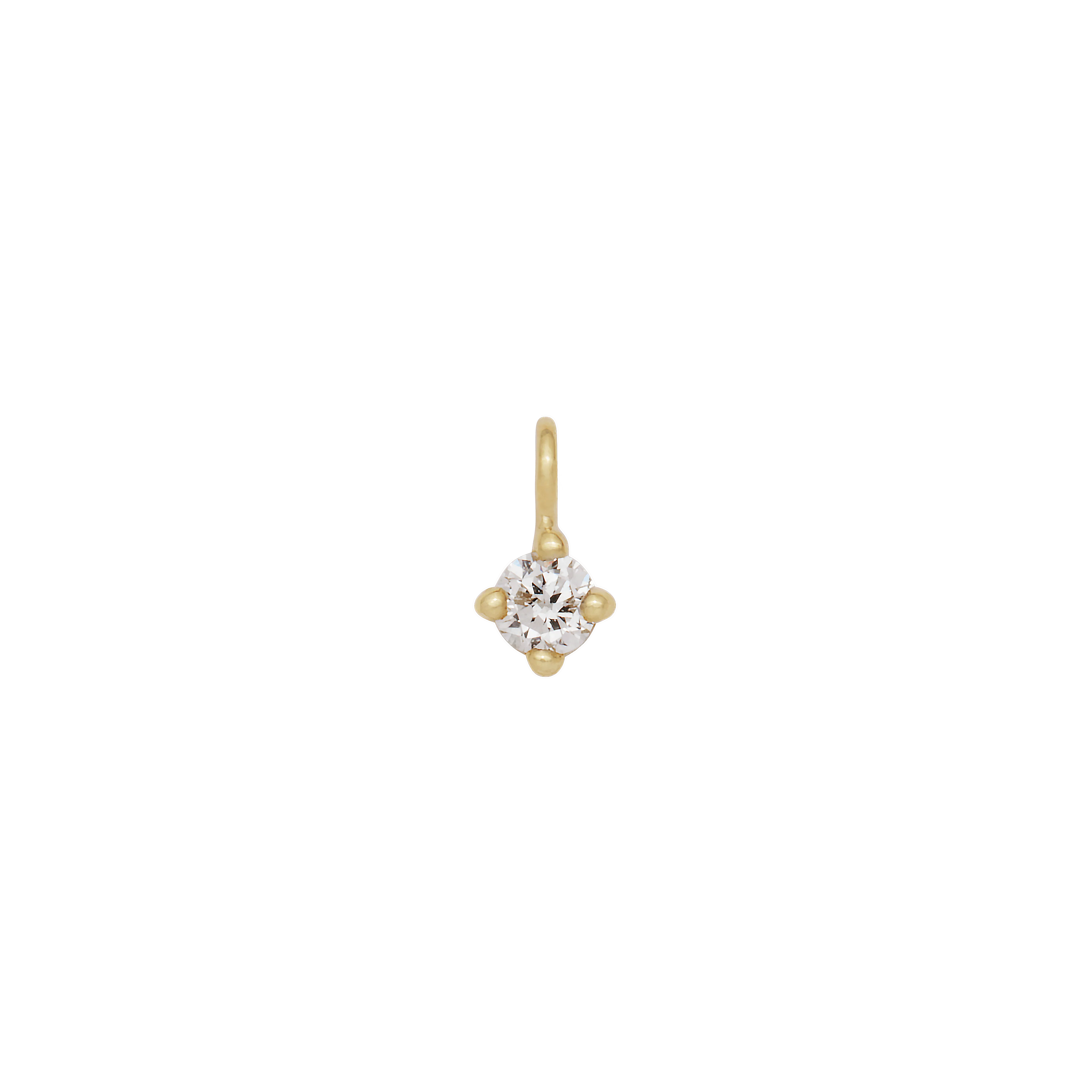 Birthstone Hanging Charm - Solid Gold - Image 4