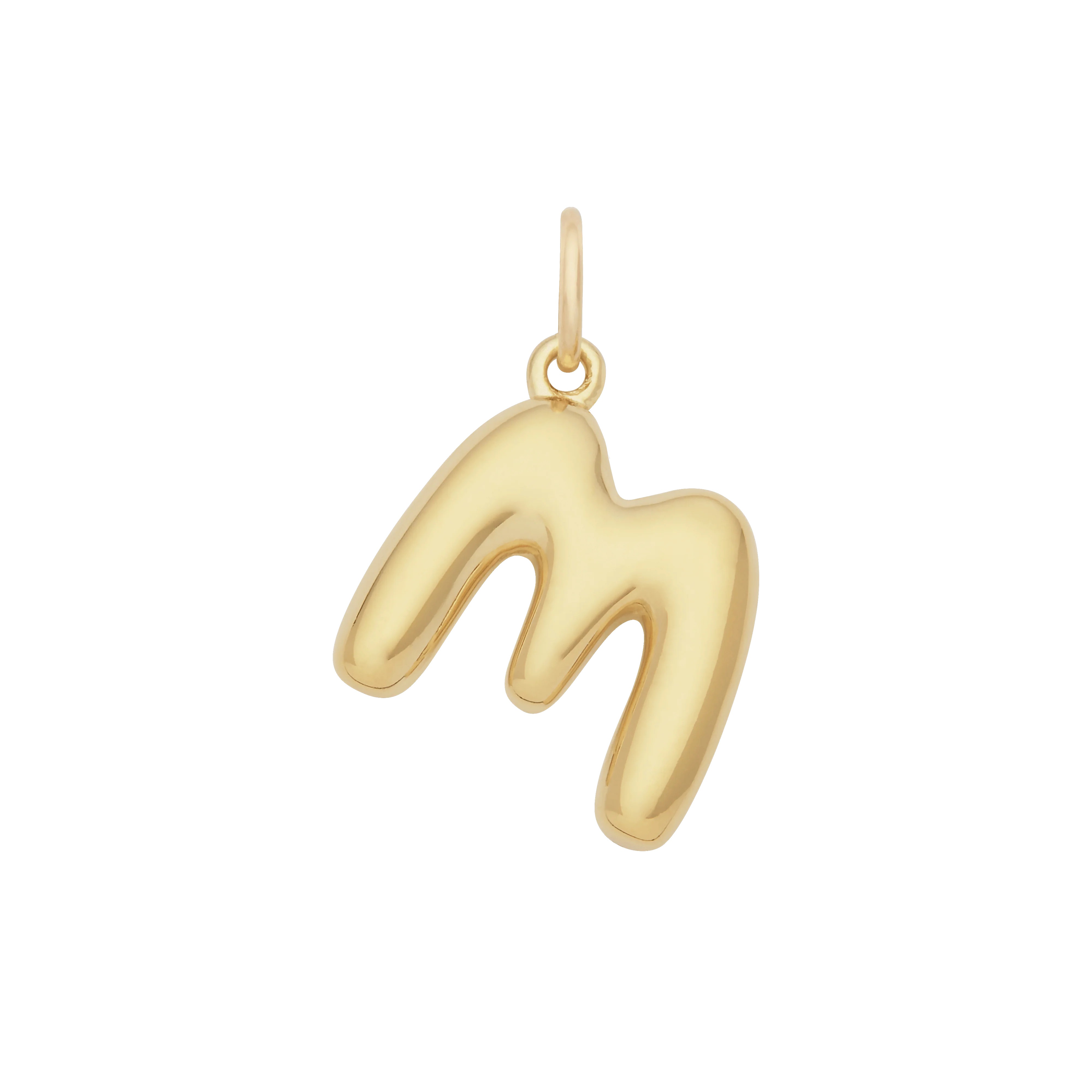 Bubble Letter Charm - Gold - Image 13