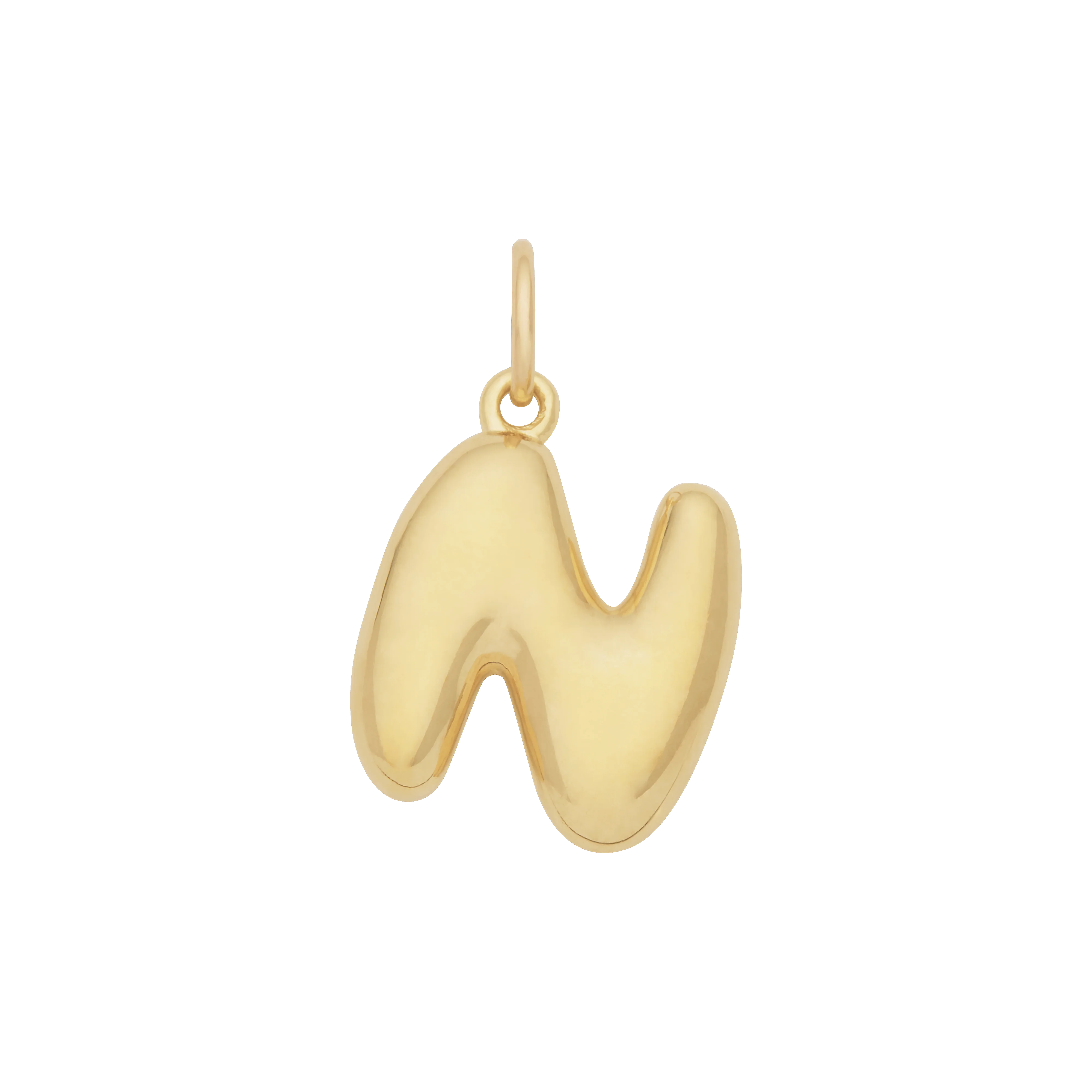 Bubble Letter Charm - Gold - Image 14