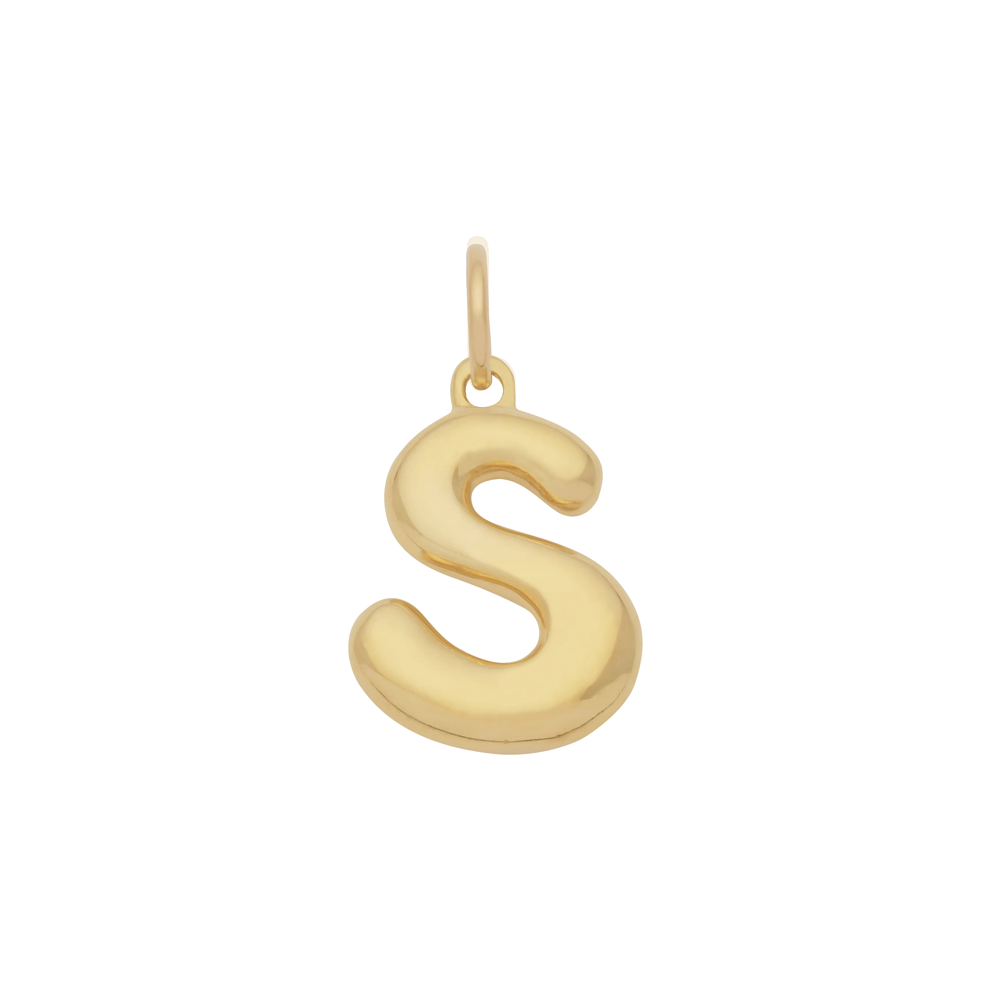 Bubble Letter Charm - Gold - Image 19