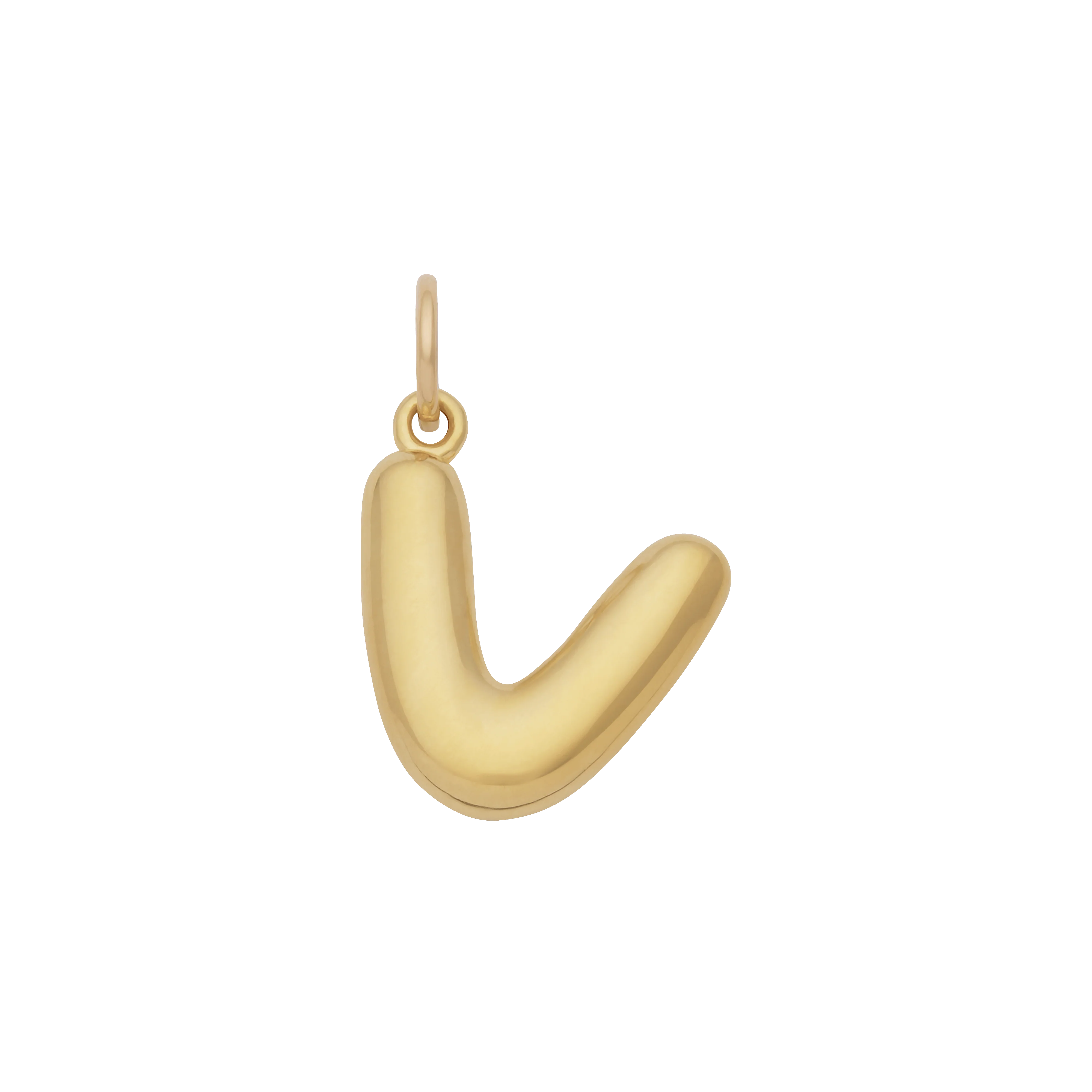 Bubble Letter Charm - Gold - Image 22
