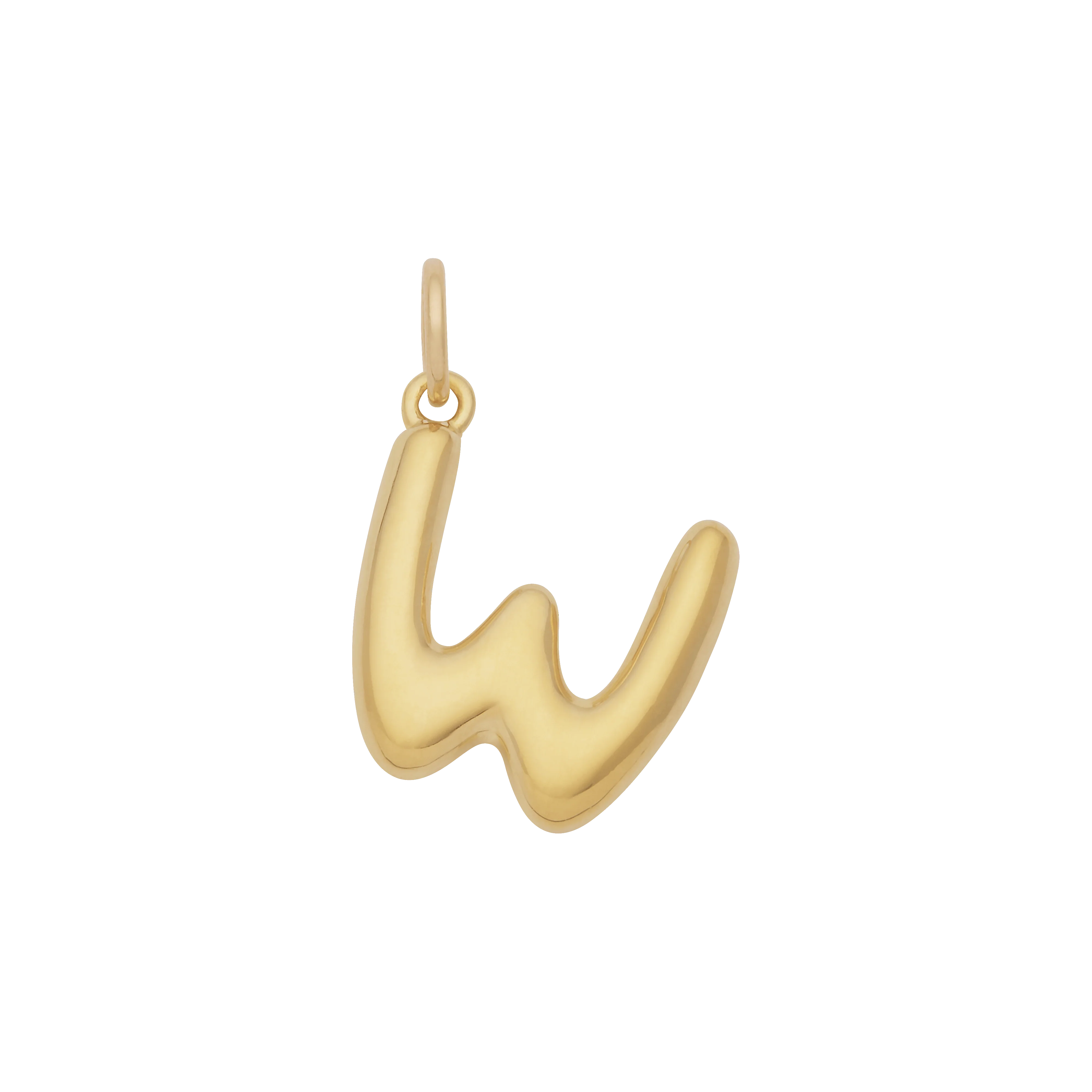 Bubble Letter Charm - Gold - Image 23