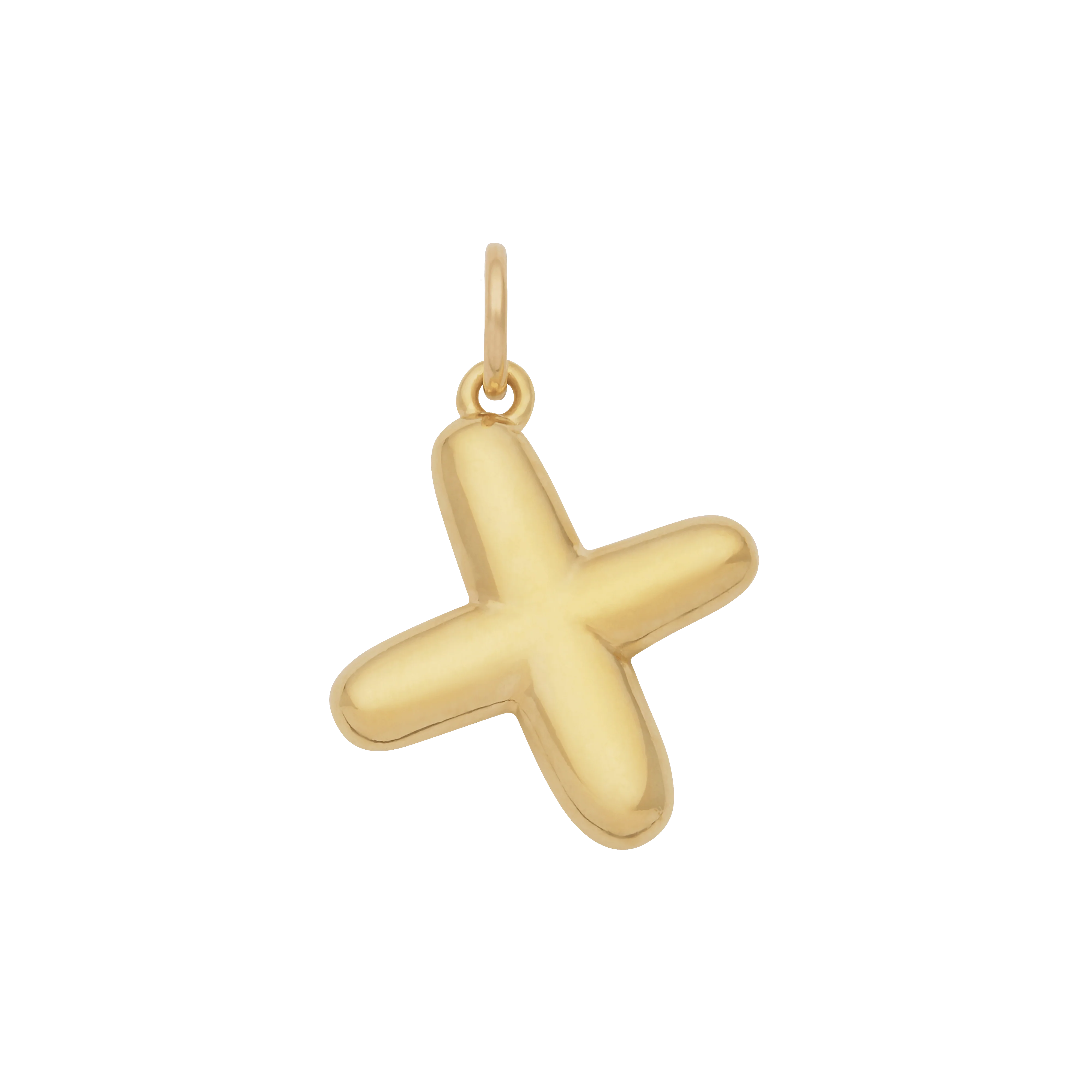 Bubble Letter Charm - Gold - Image 24