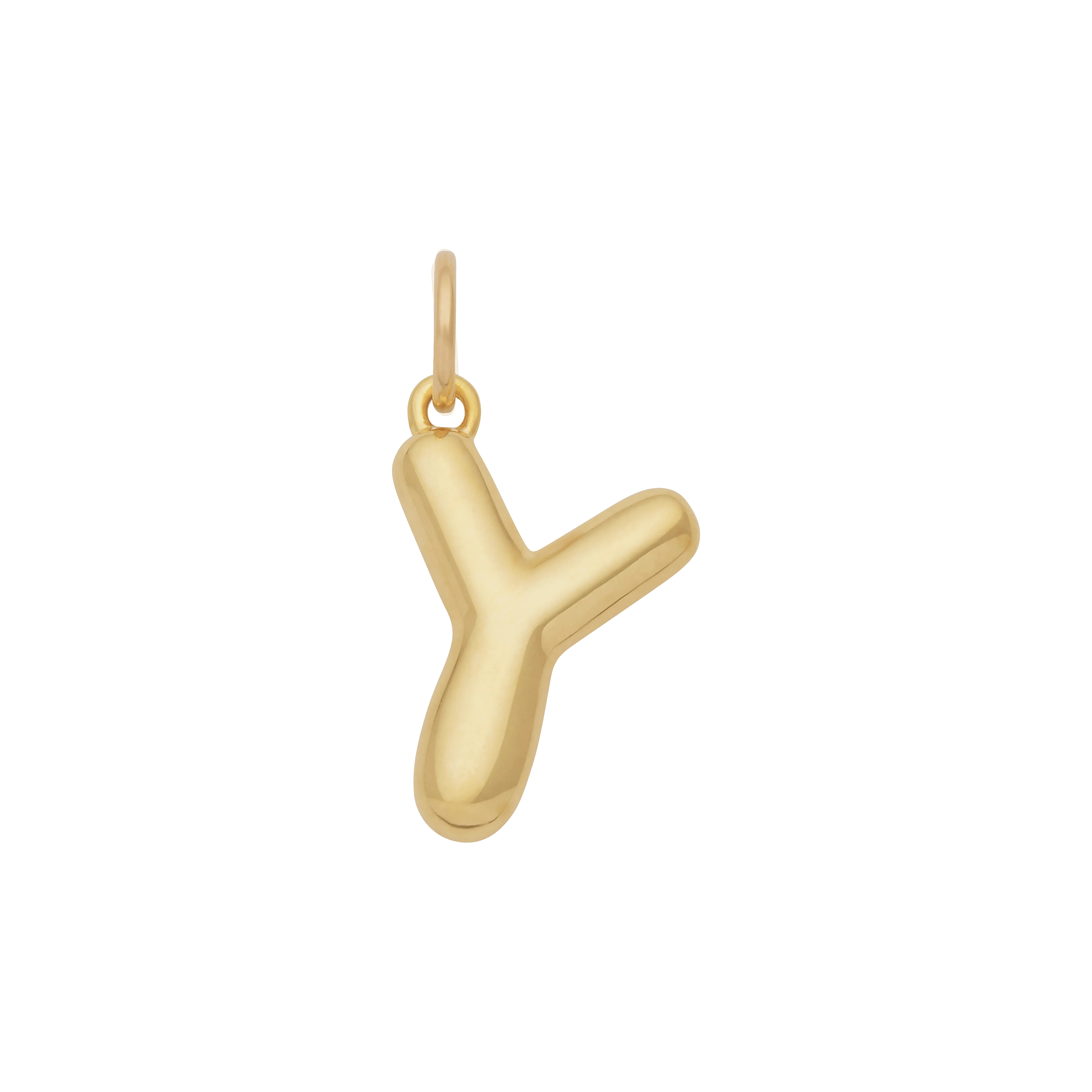 Bubble Letter Charm - Gold - Image 25