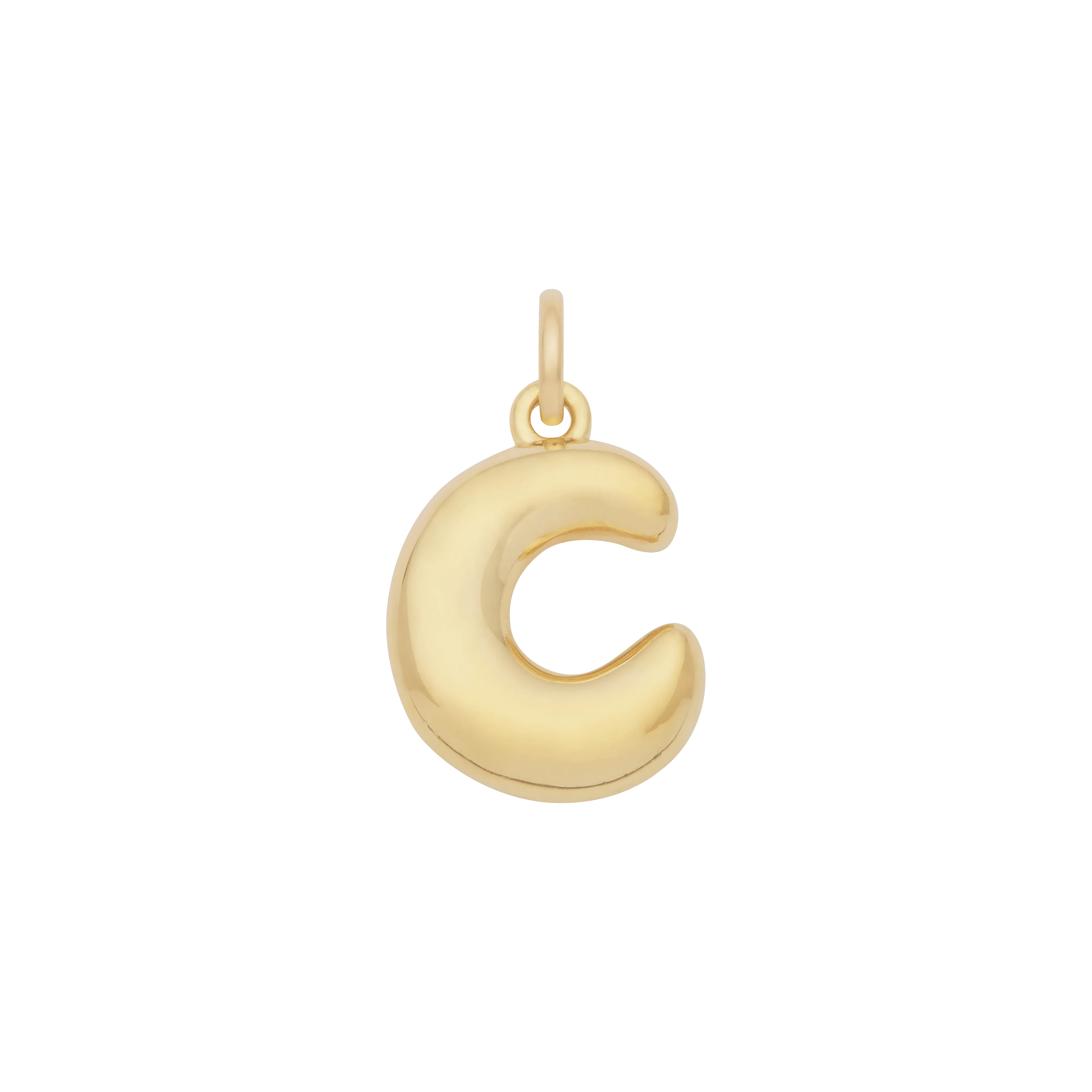 Bubble Letter Charm - Gold - Image 3