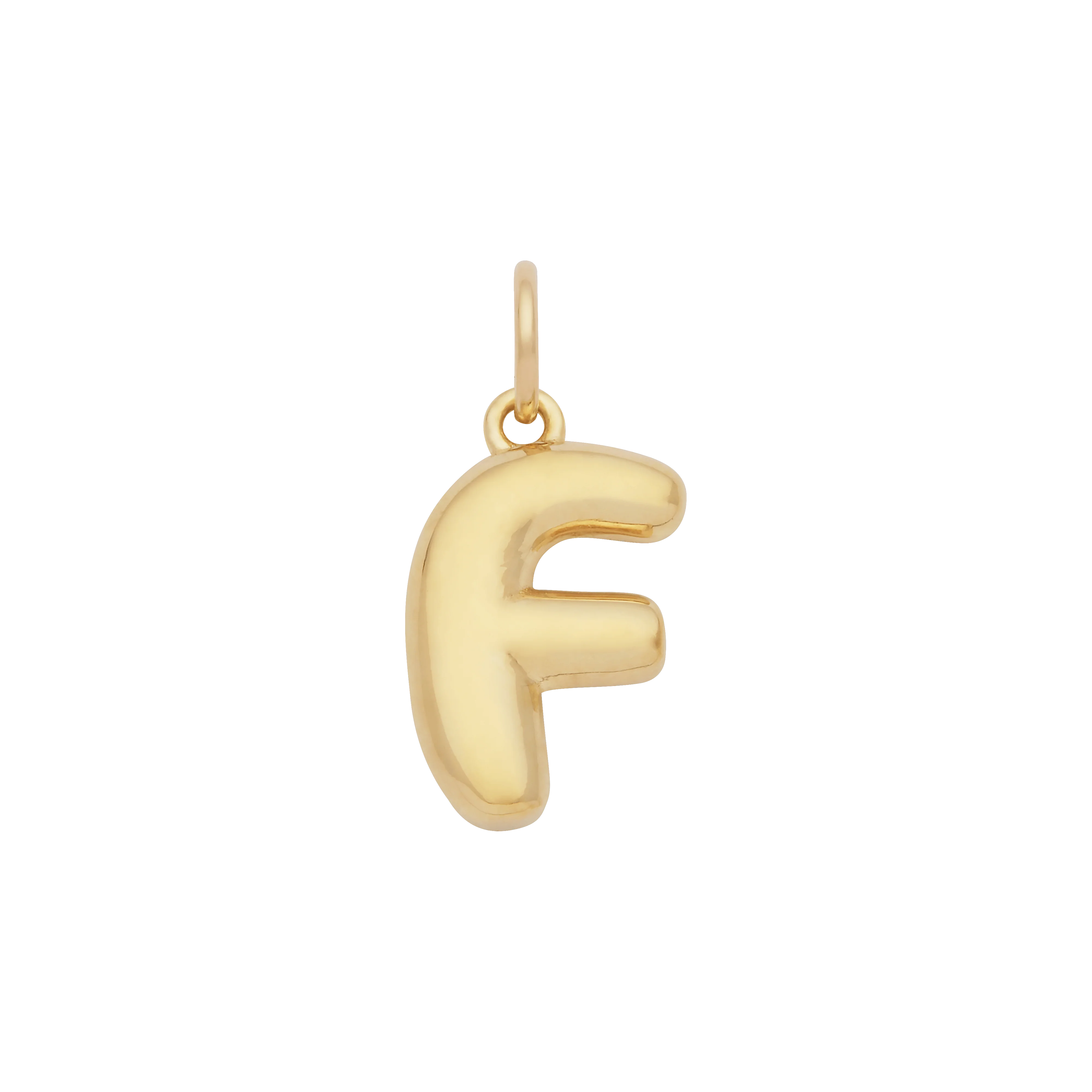 Bubble Letter Charm - Gold - Image 6