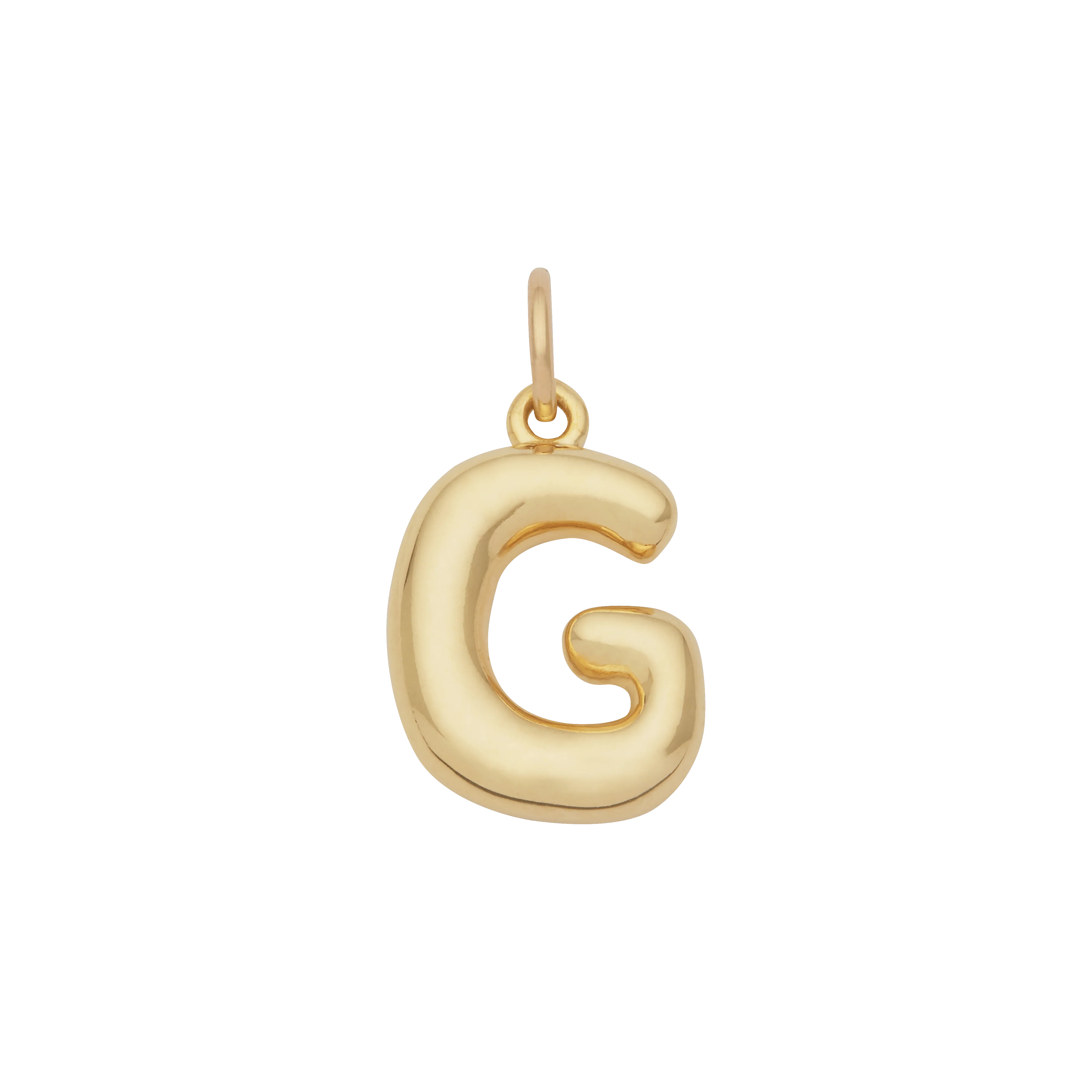 Bubble Letter Charm - Gold - Image 7