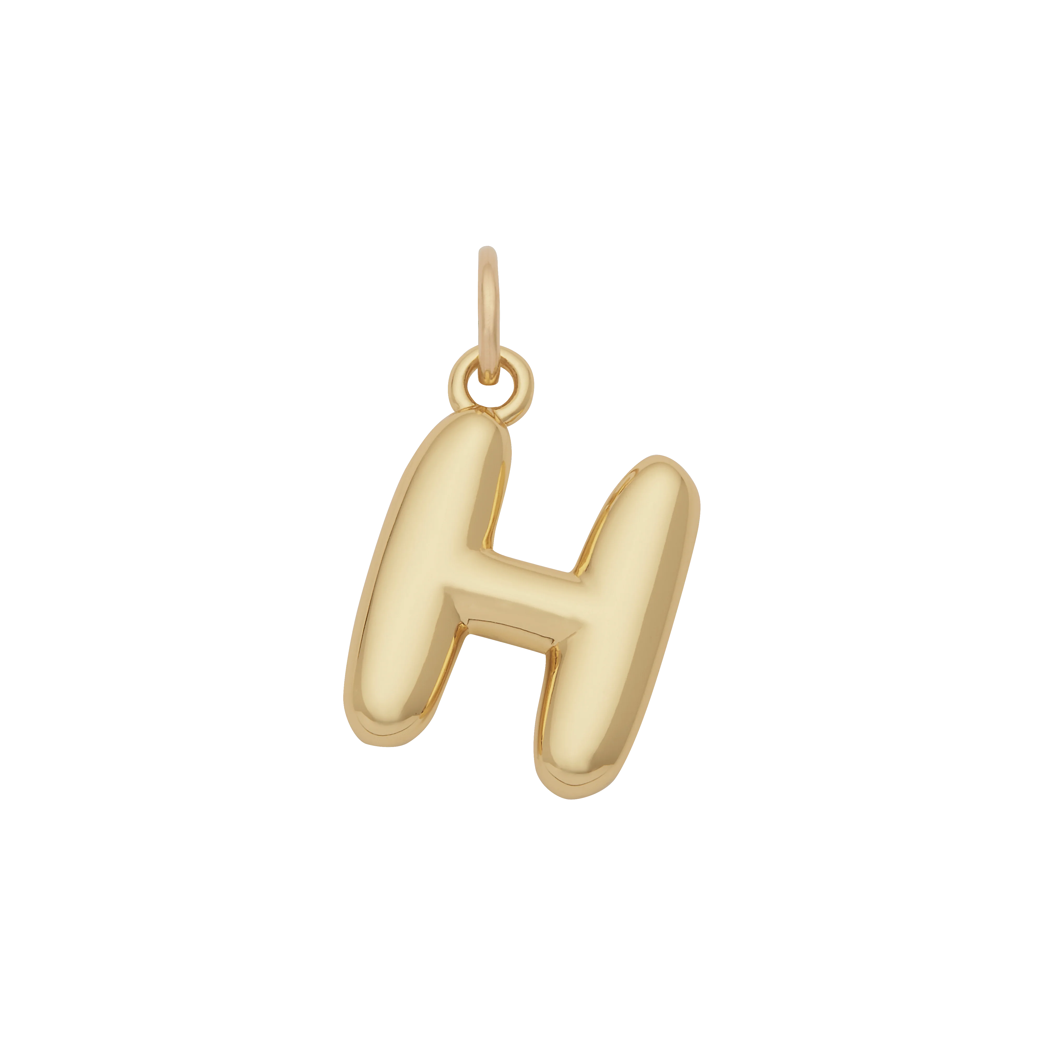 Bubble Letter Charm - Gold - Image 8