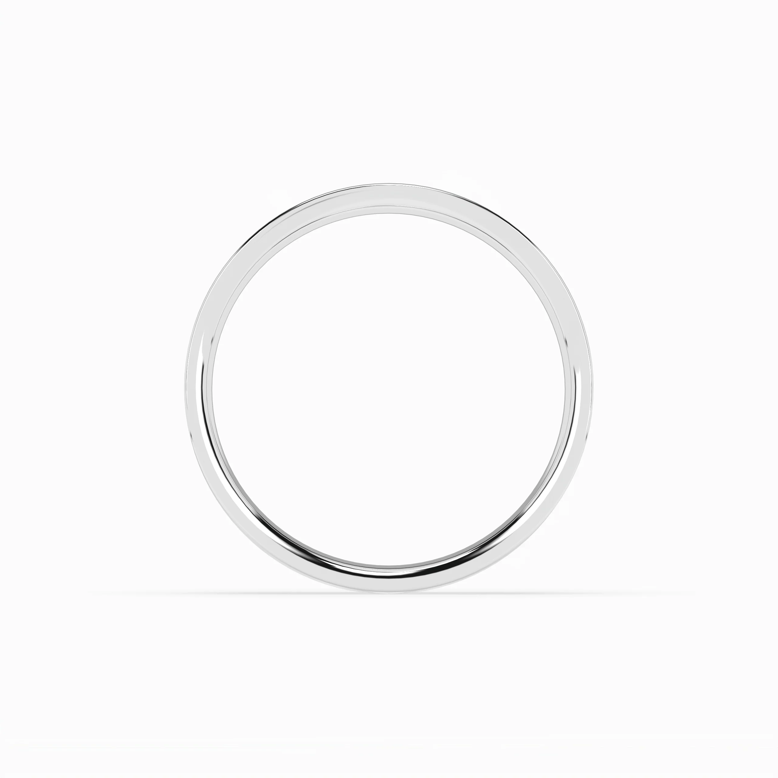 Cigar Ring 6mm - 7mm - White Gold - Image 6