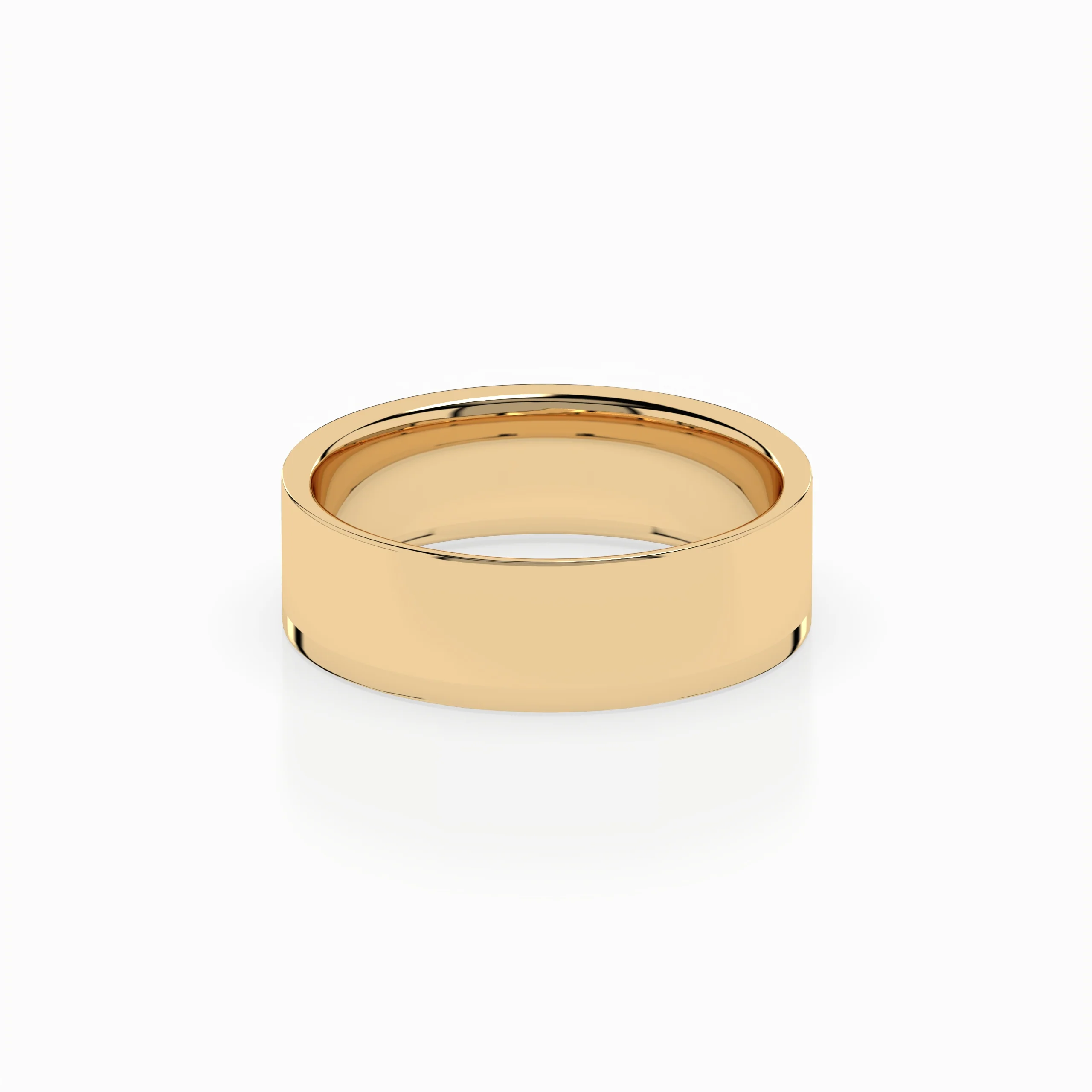 Cigar Ring 6mm - 7mm - Yellow Gold - Image 2
