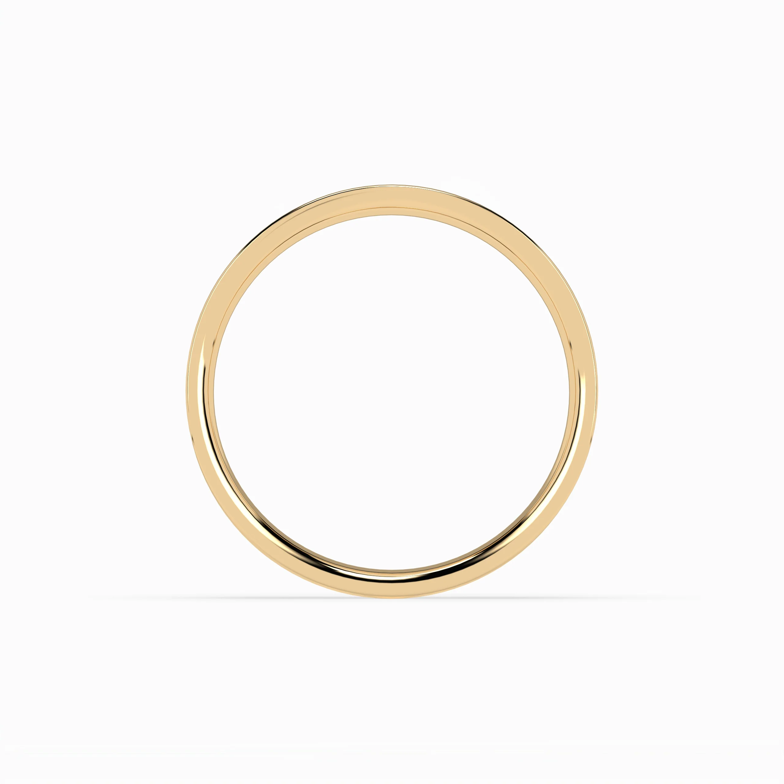 Cigar Ring 6mm - 7mm - Yellow Gold - Image 6