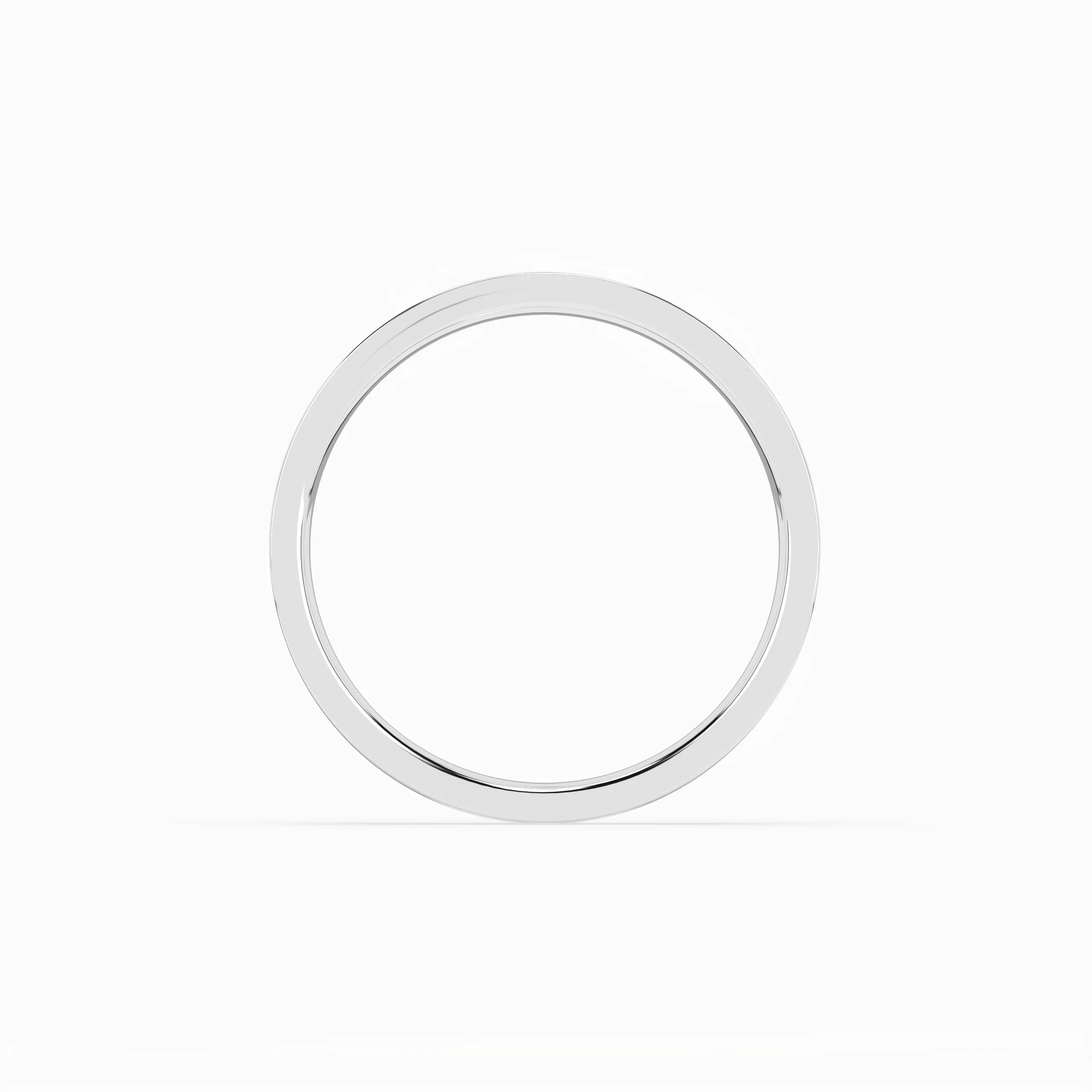 Cigar Ring 3mm - 5mm - White Gold - Image 3