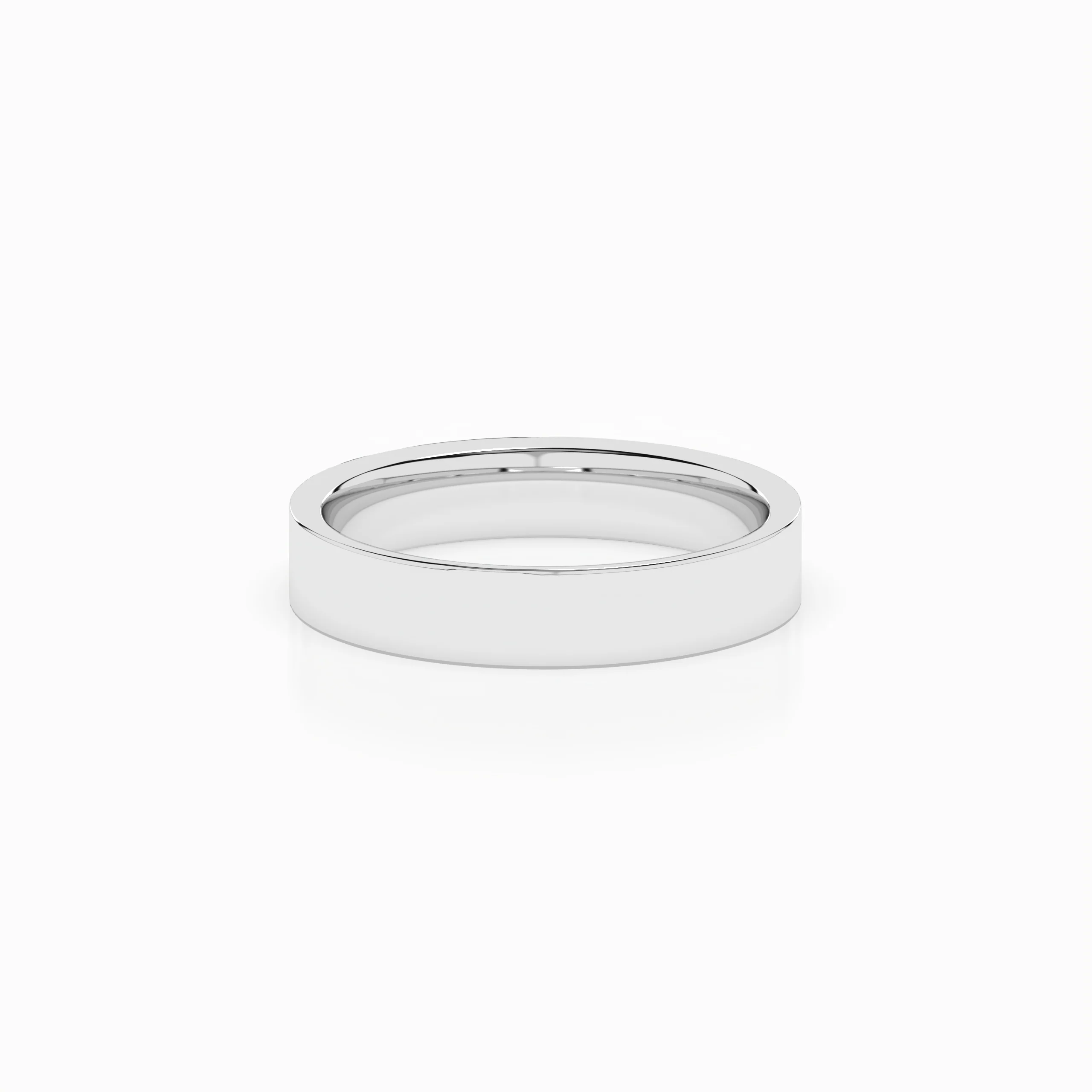 Cigar Ring 3mm - 5mm - White Gold - Image 4