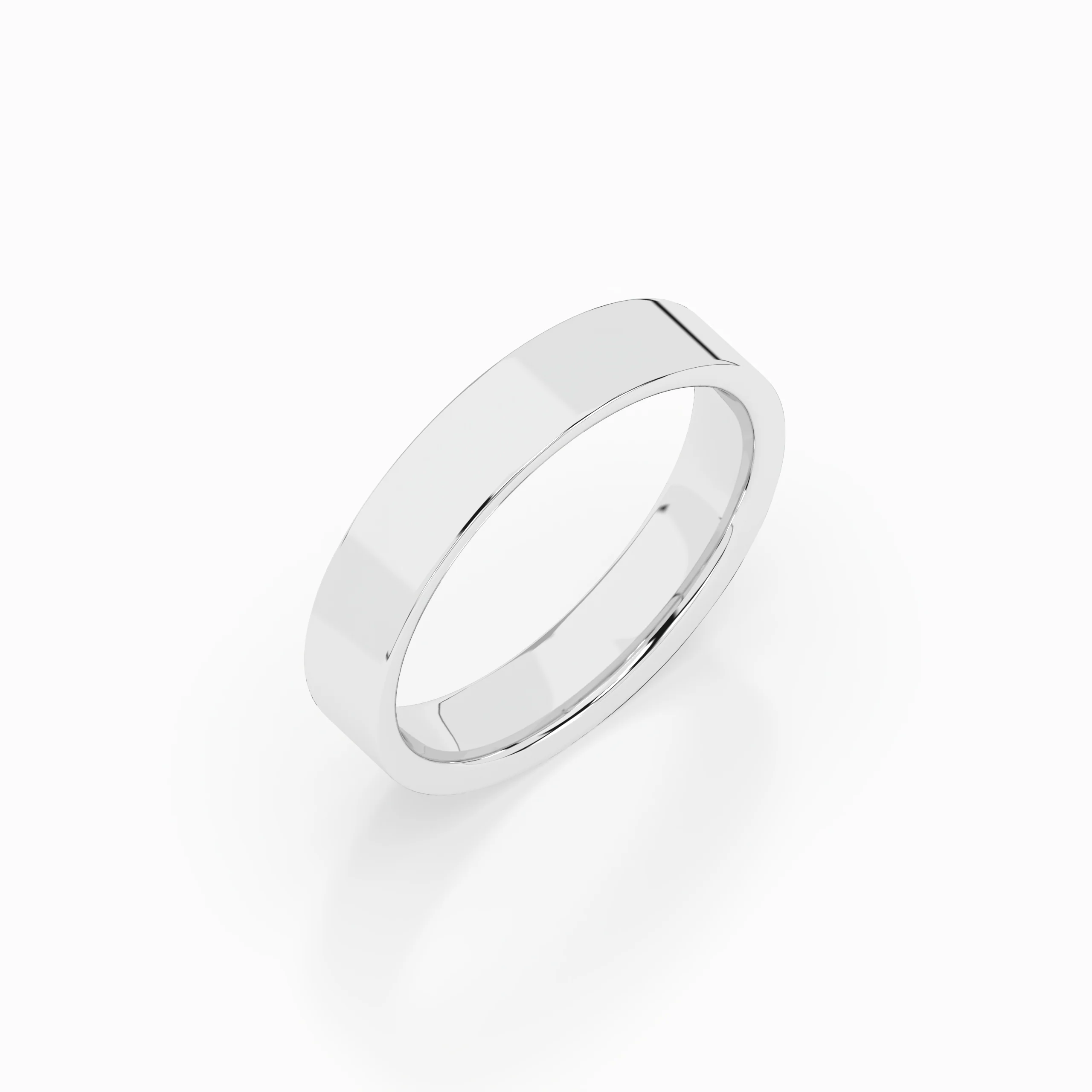 Cigar Ring 3mm - 5mm - White Gold - Image 5
