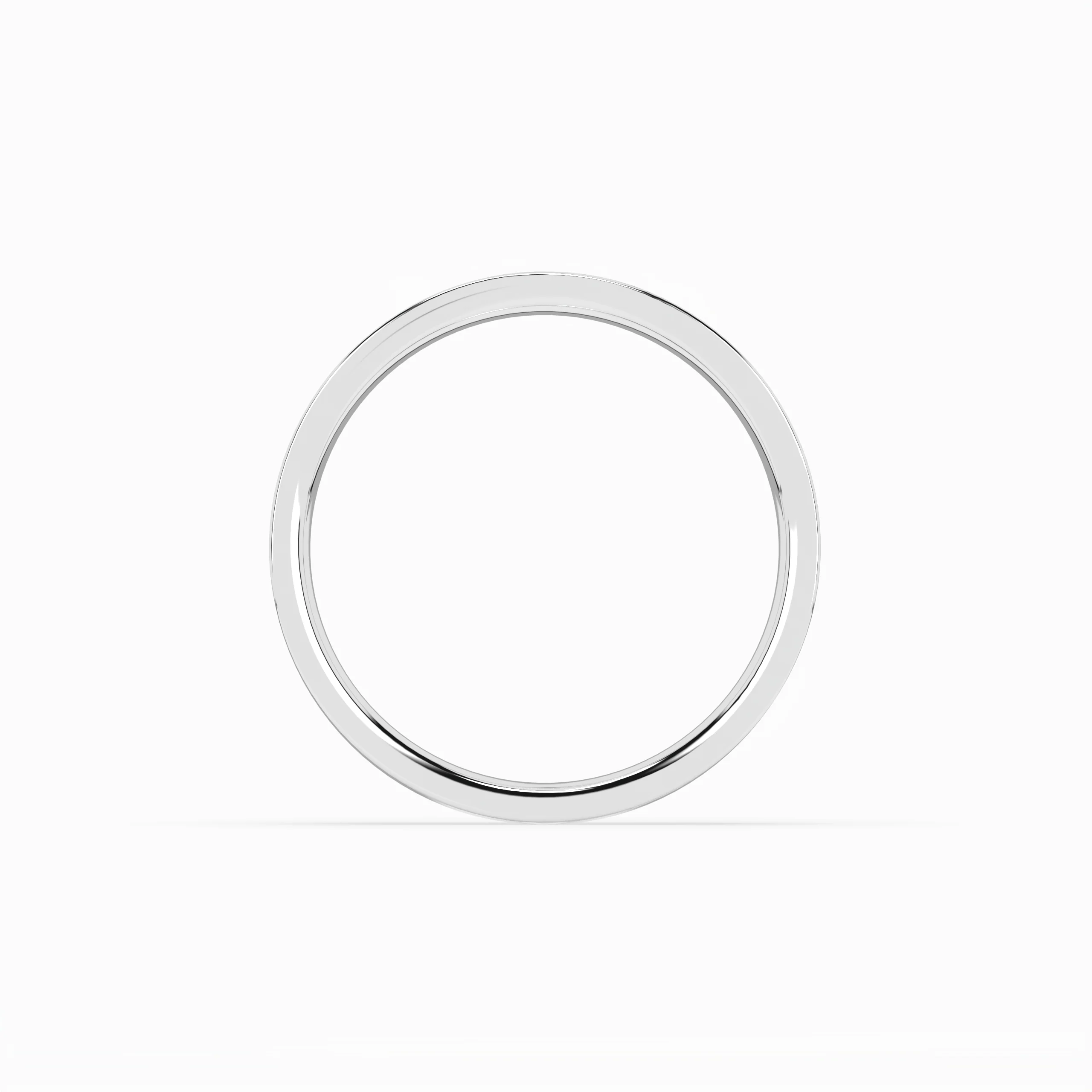 Cigar Ring 3mm - 5mm - White Gold - Image 6