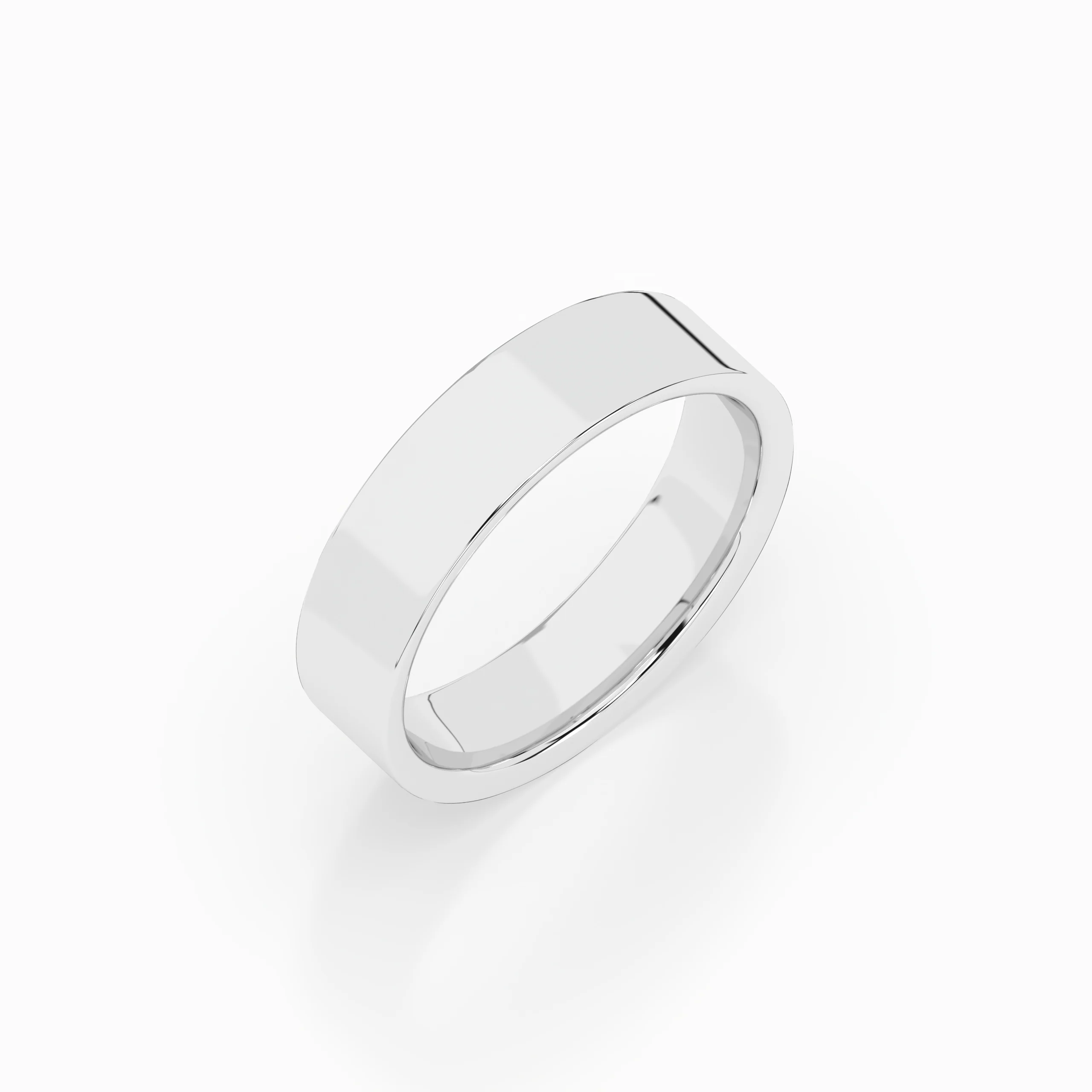 Cigar Ring 3mm - 5mm - White Gold - Image 8