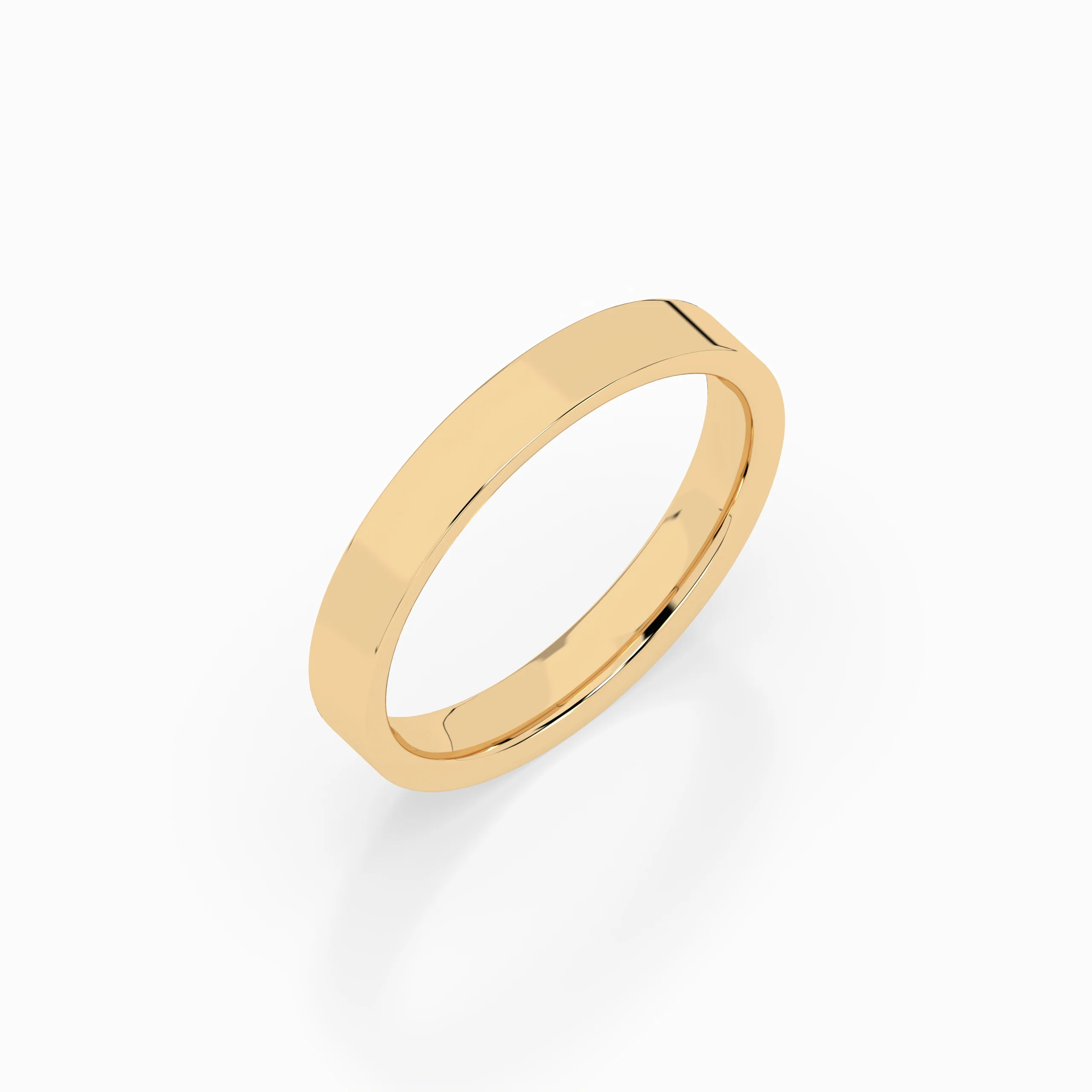 Cigar Ring 3mm - 5mm - Yellow Gold - Image 2