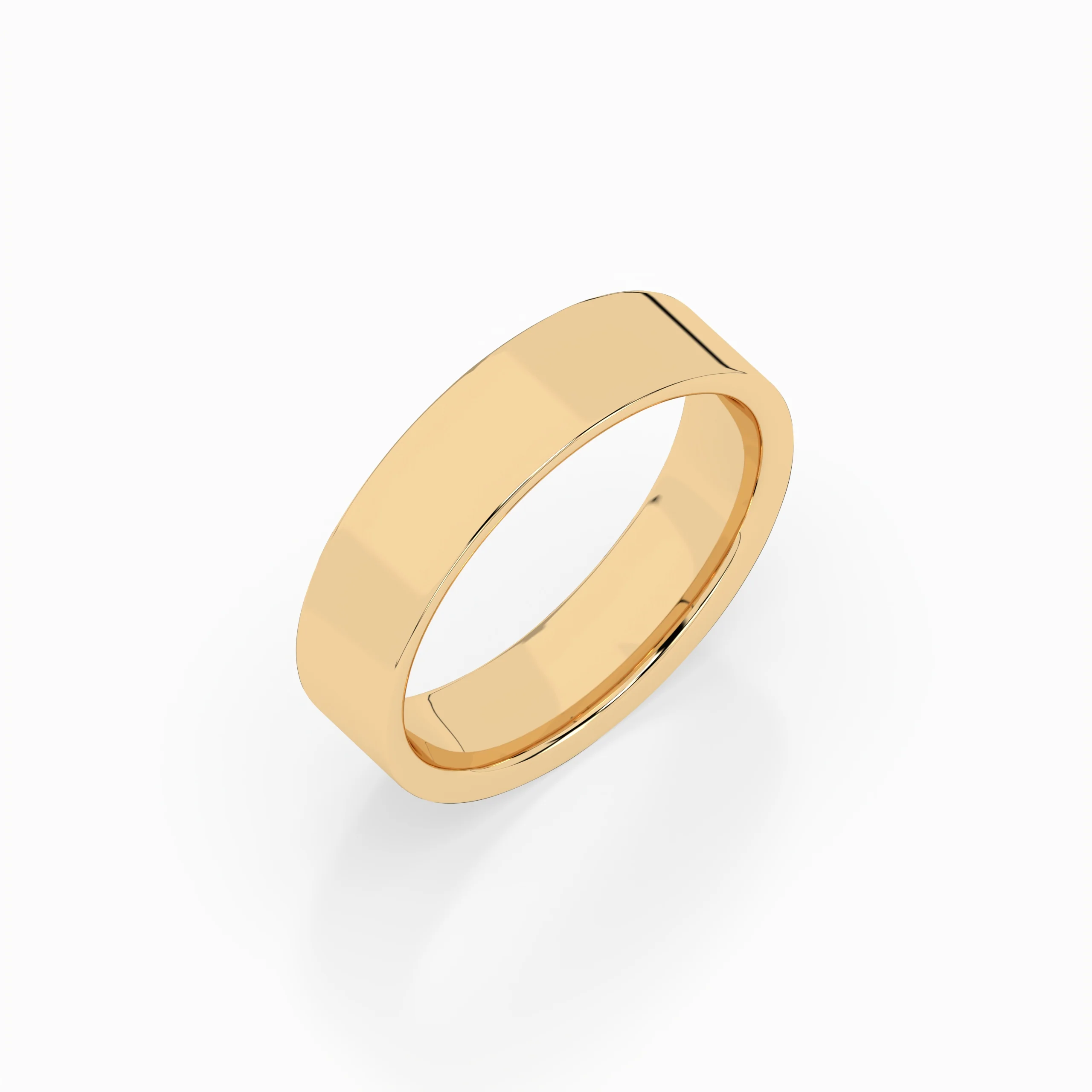 Cigar Ring 3mm - 5mm - Yellow Gold - Image 8