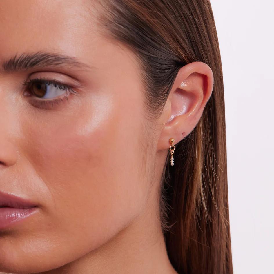 Claire Earrings - Gold - Image 2