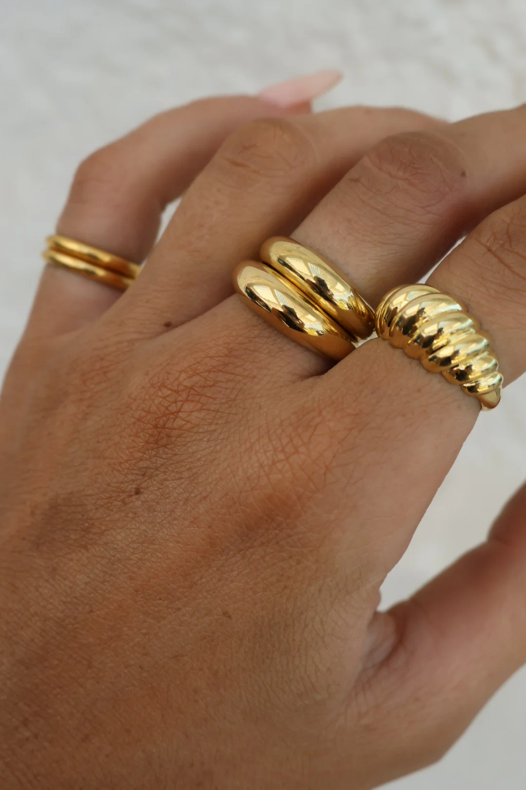 Croissant Ring - Gold - Image 2