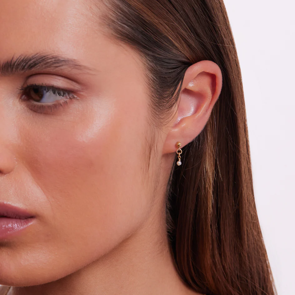 Drew Earrings - Gold - Image 2